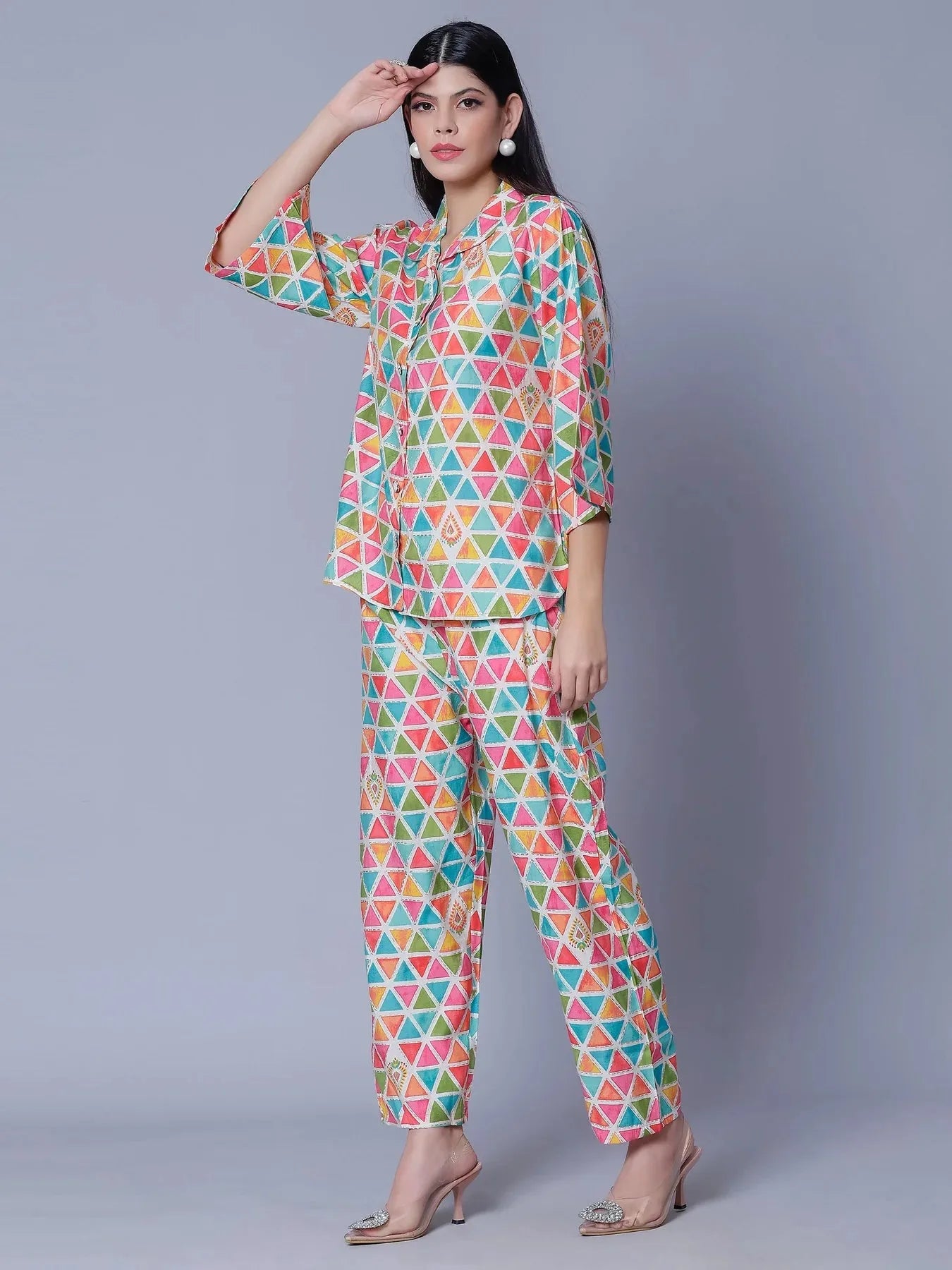 Multicolor Two-Piece Set
