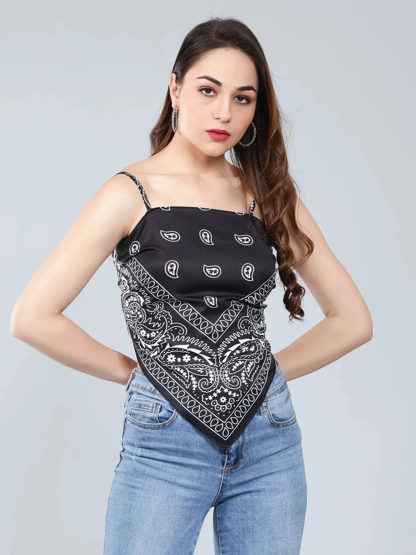 Backless Scarf Top