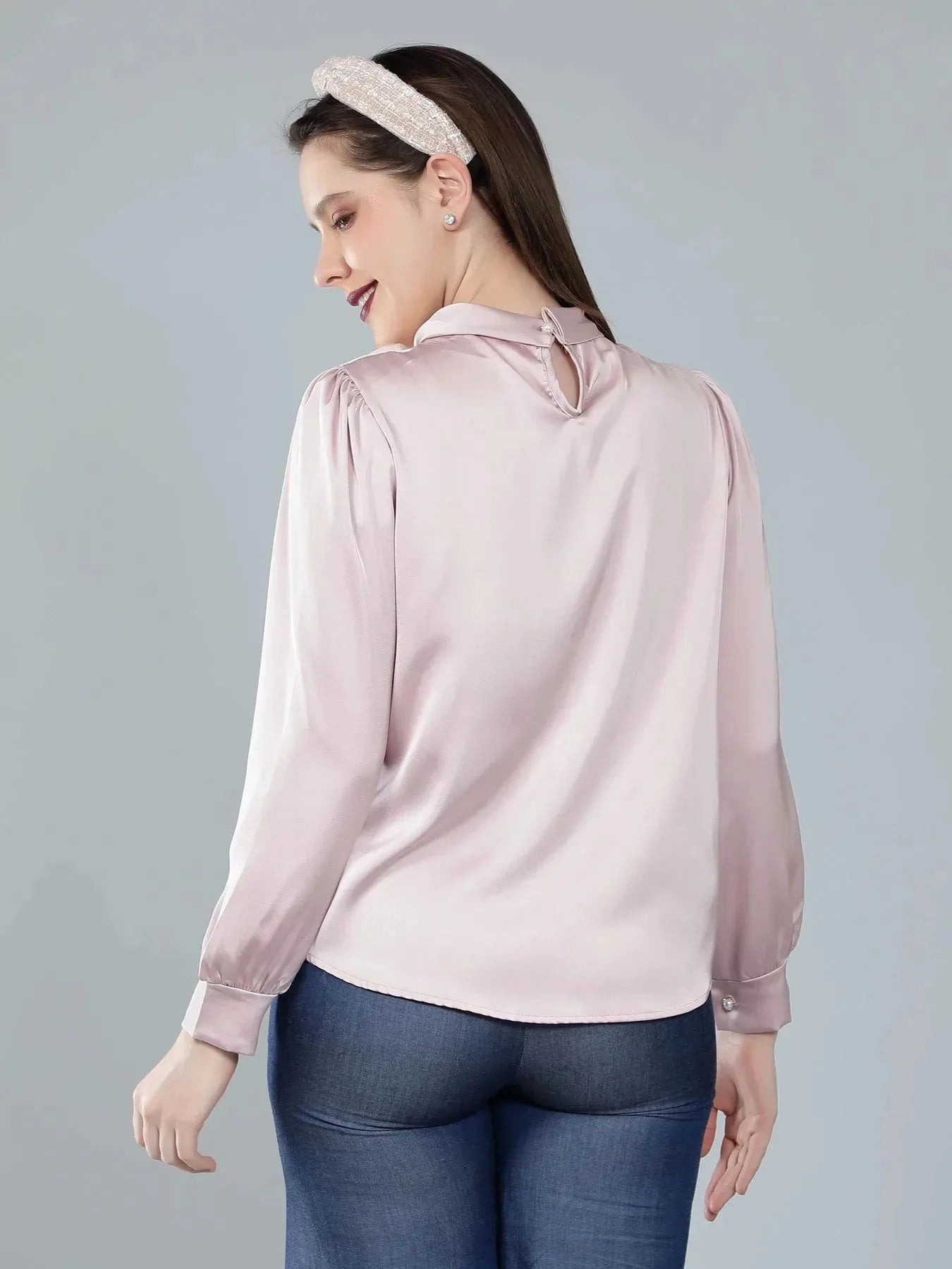 Mandarin Collar Blouse