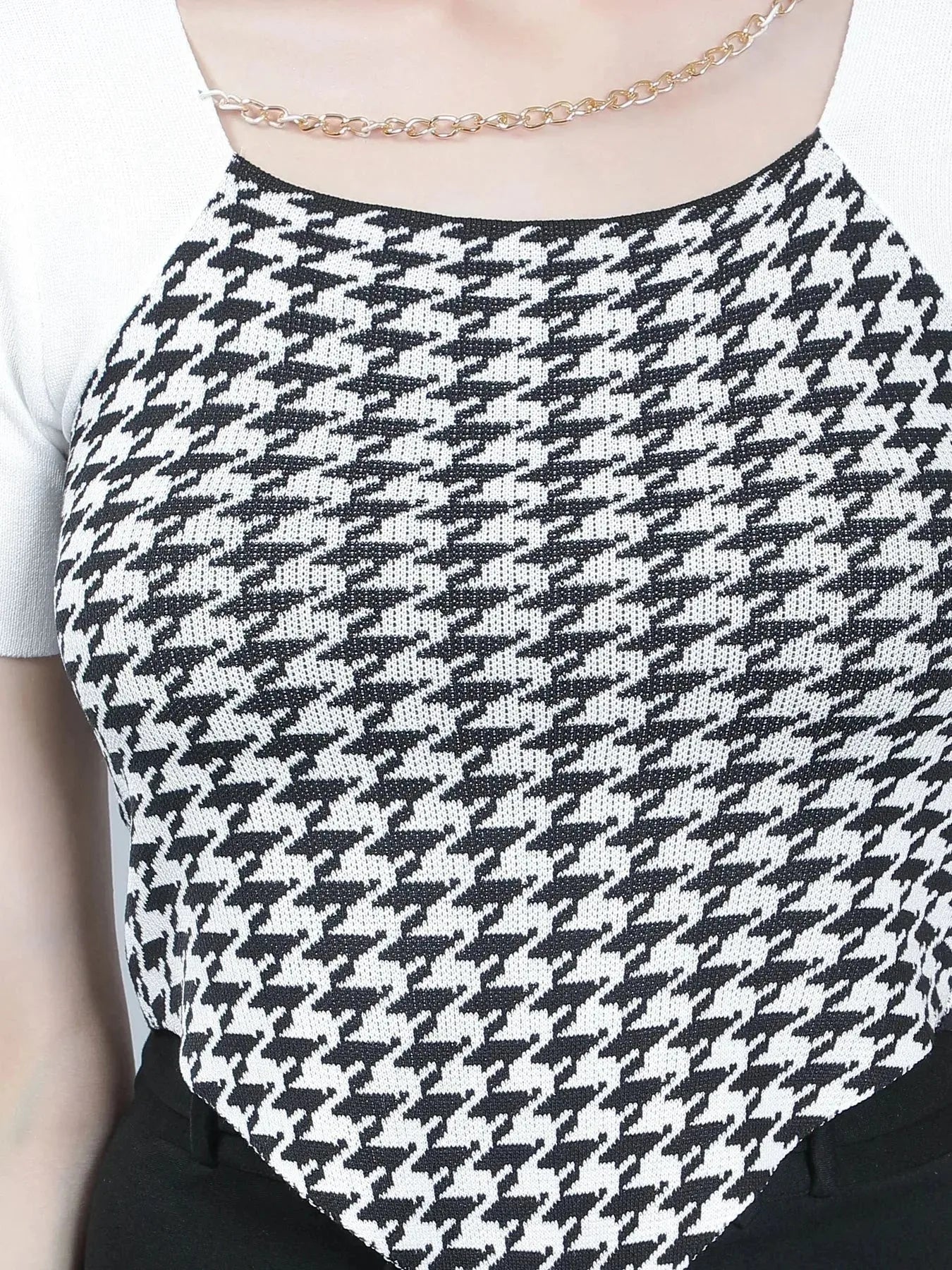 Herringbone Knitted Top