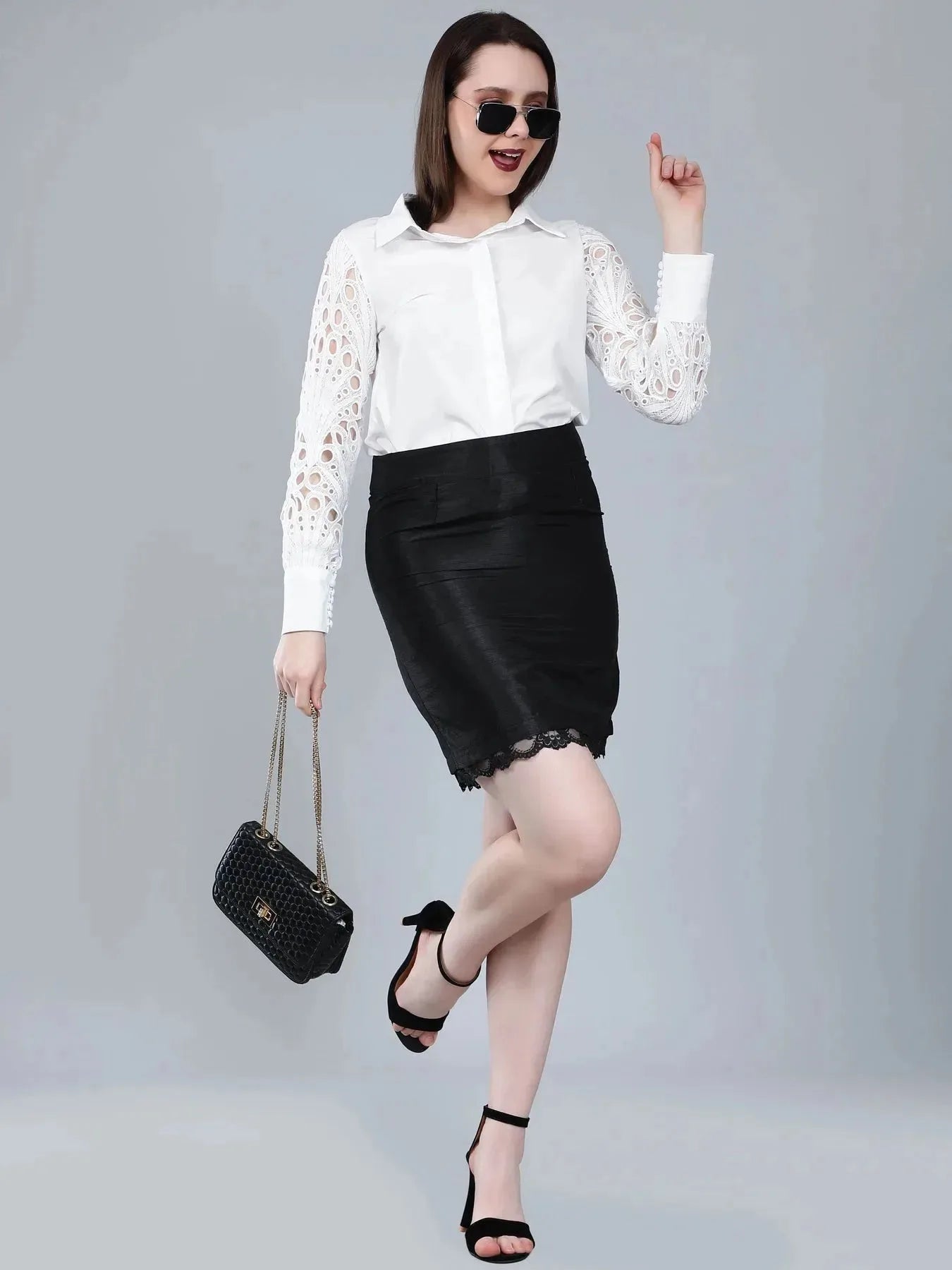 Lace Sleeves Shirt
