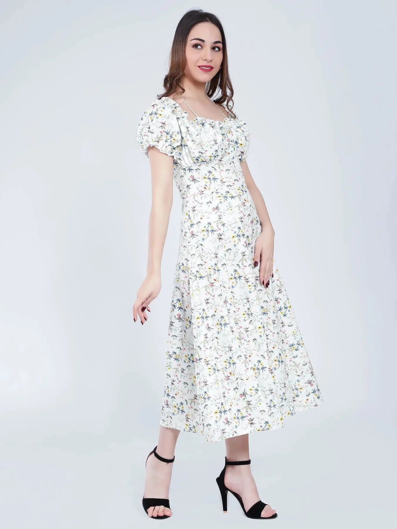 Ditsy Flower Print Dress