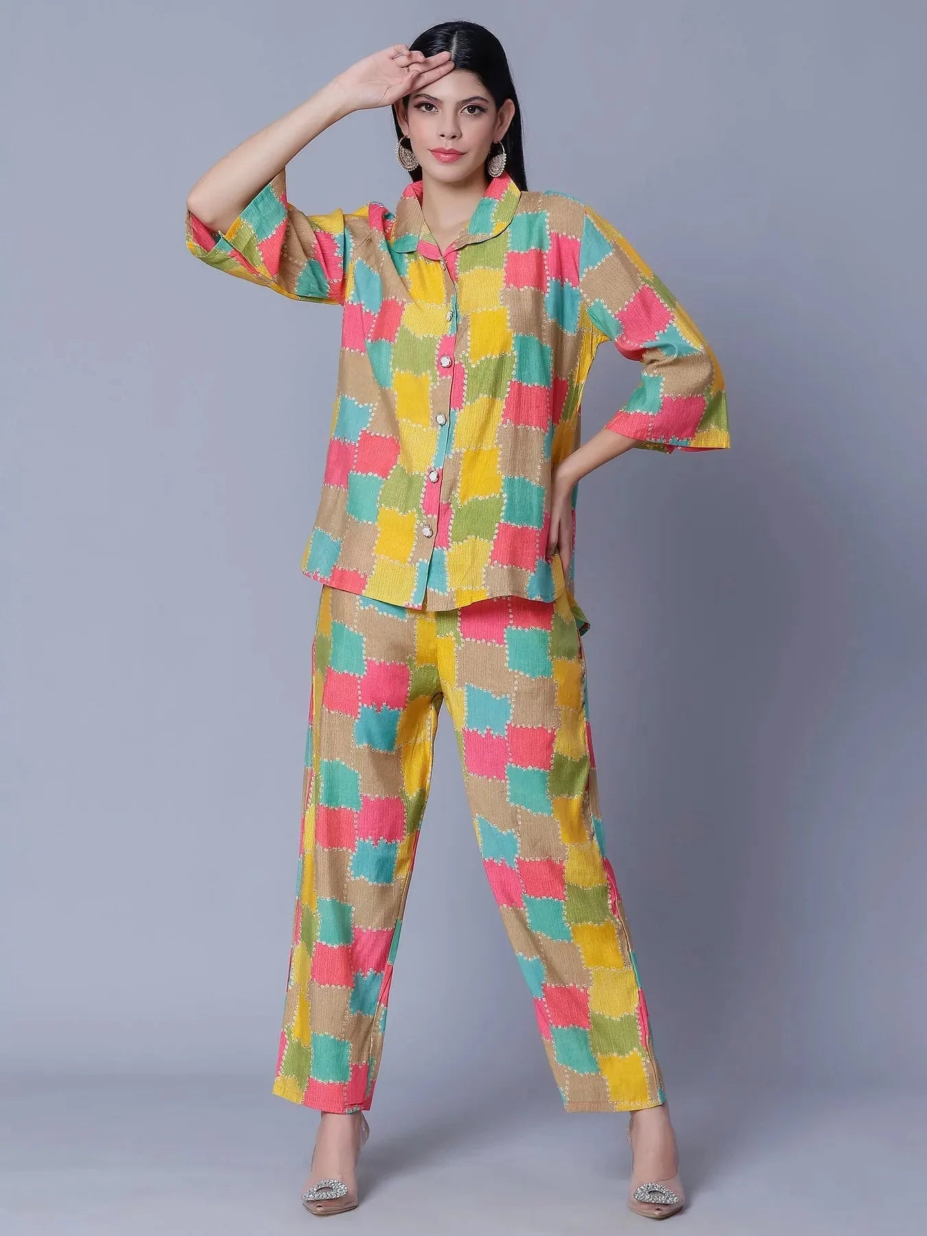Multicolor Two-Piece Set