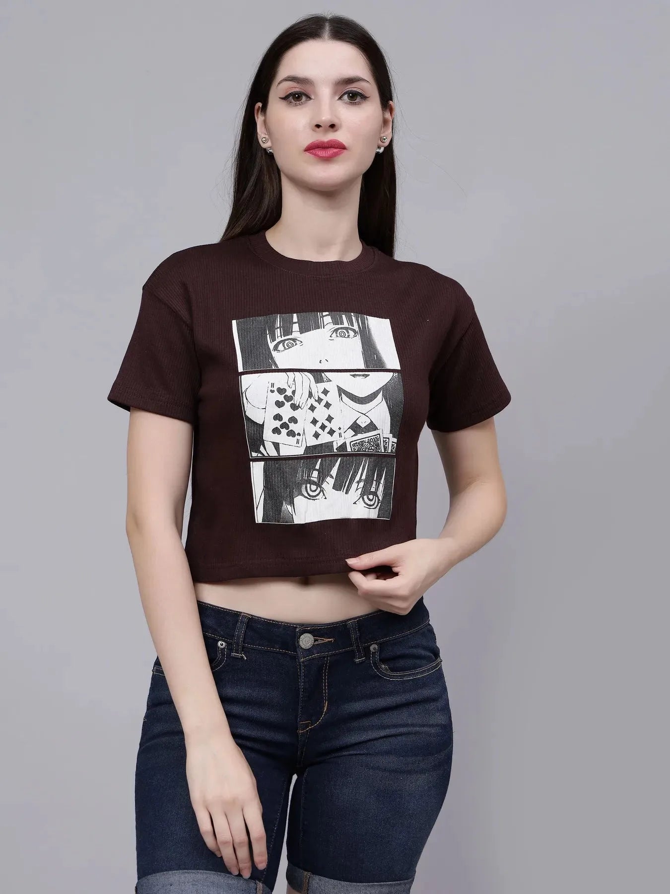 Naruto Anime Eye Printed T-Shirt