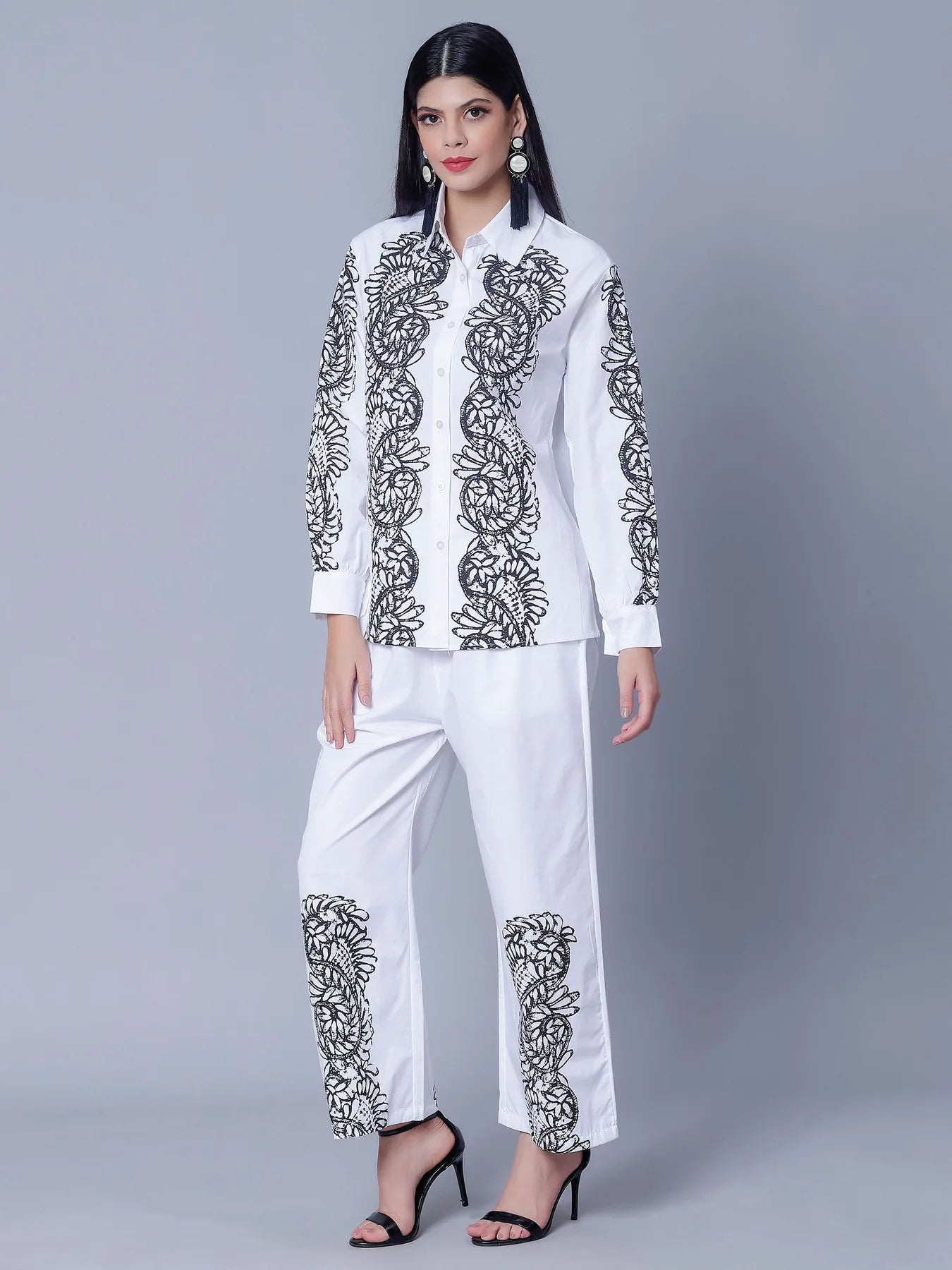Elegant Printed Two-Piece Set