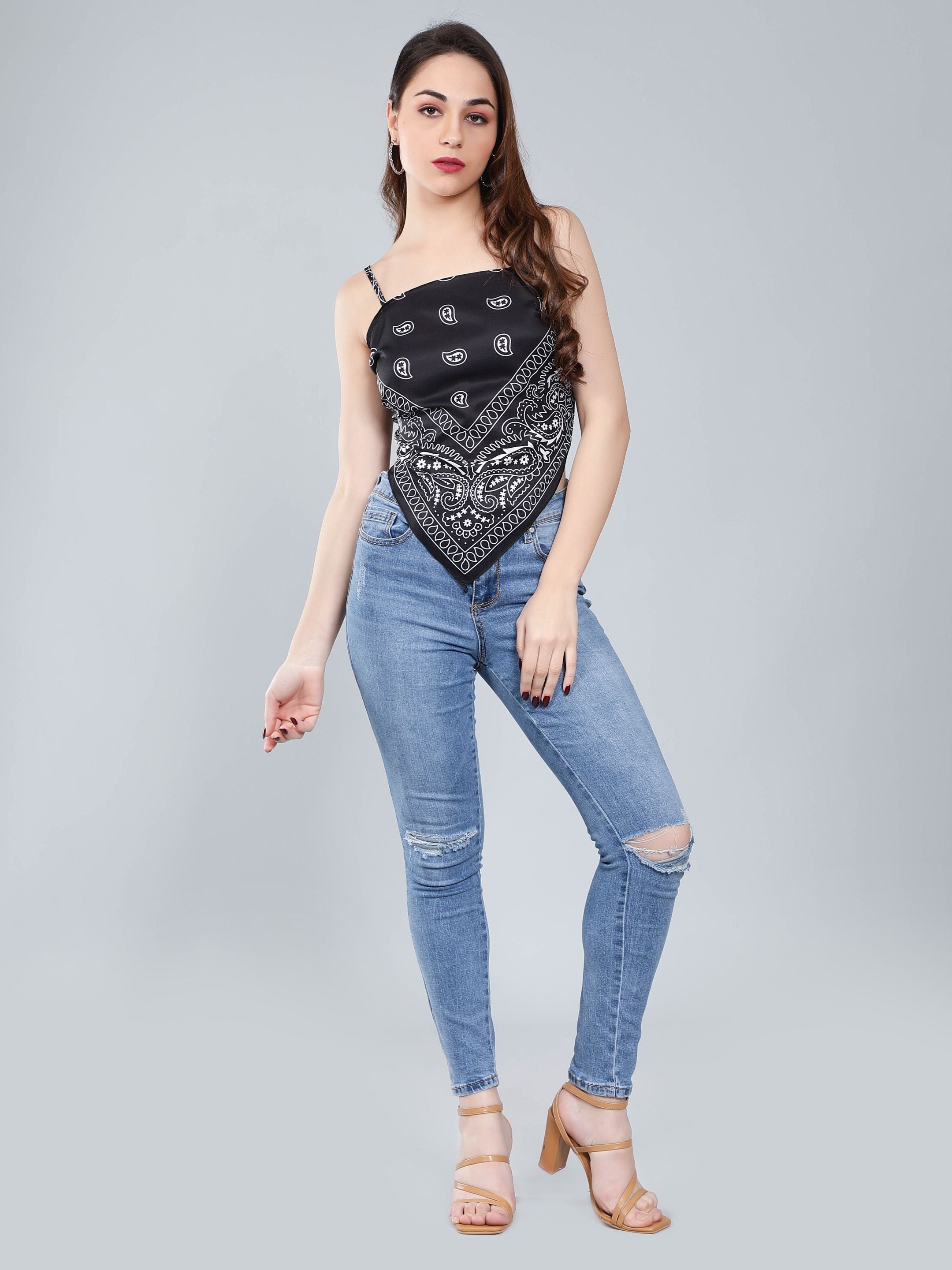 Backless Scarf Top