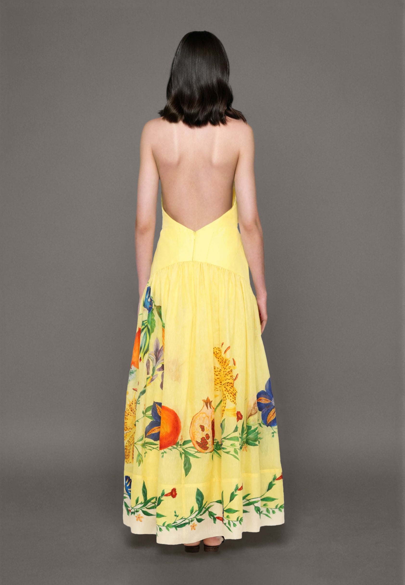 Halter Neckline Maxi Dress