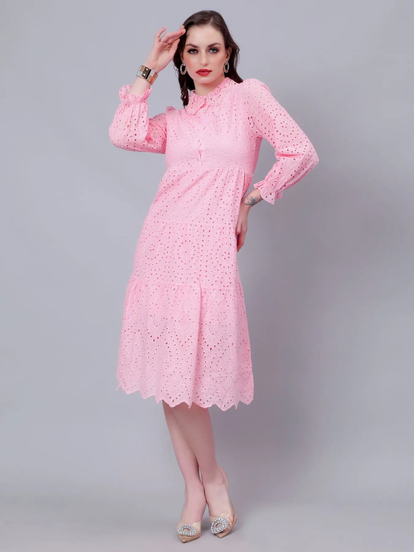 Hollow Hook Chicken Dress