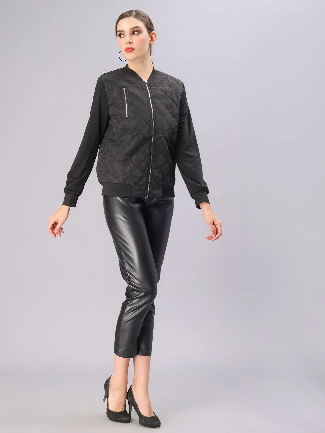 Zipper Bomber Jacket