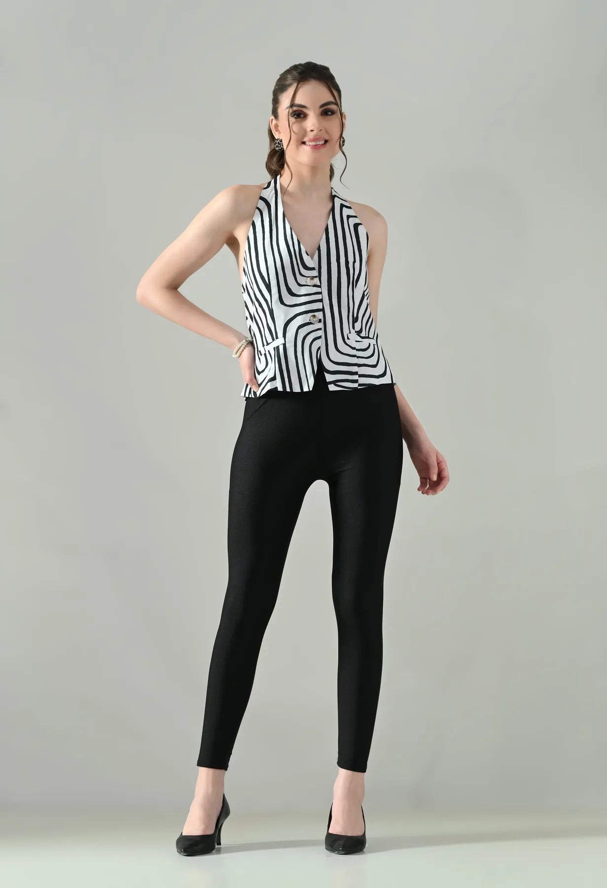 Backless Charm Halter Top