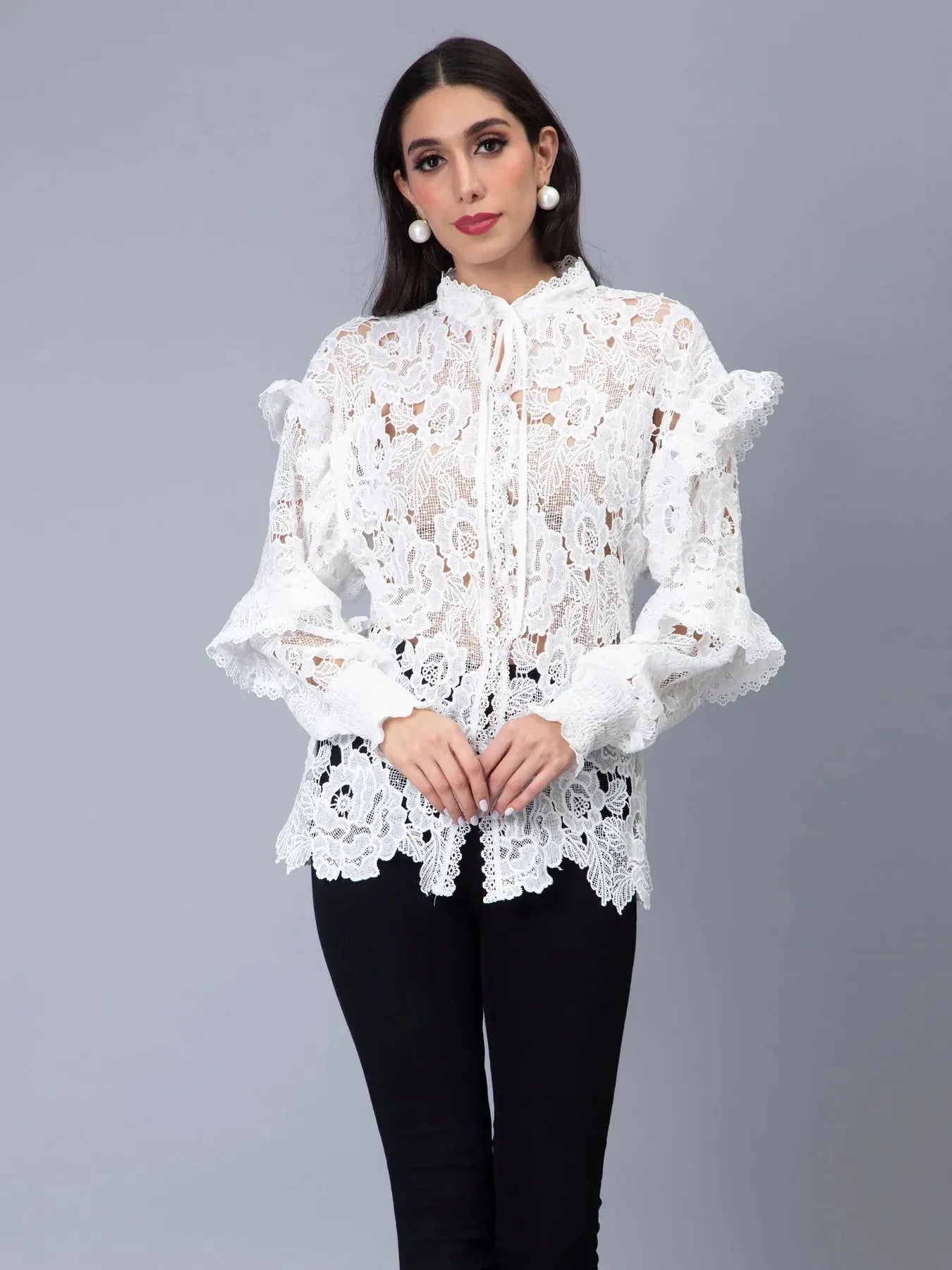 Lace Oversize Shirt