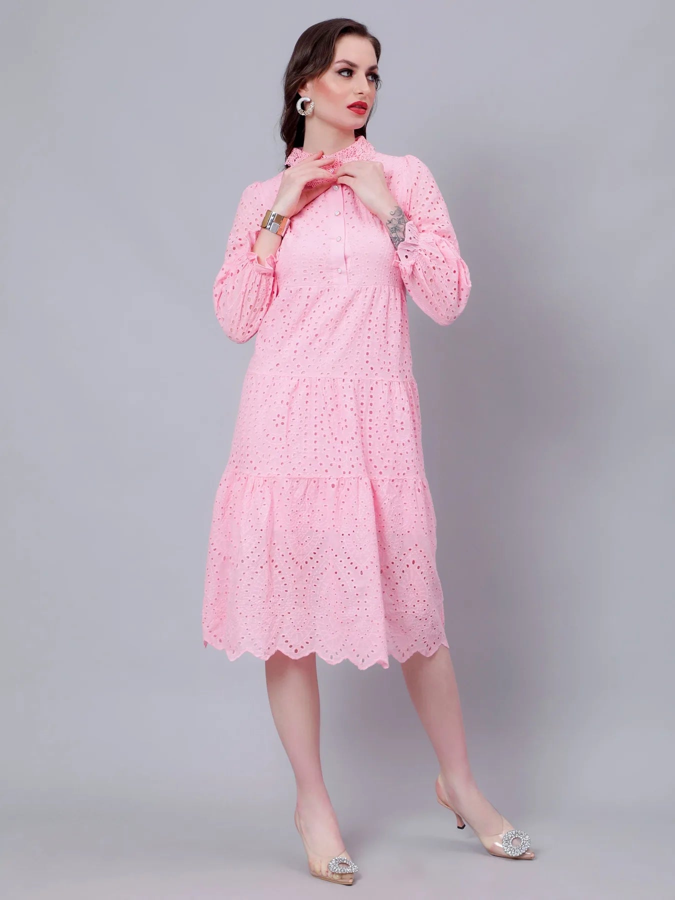 Hollow Hook Chicken Dress