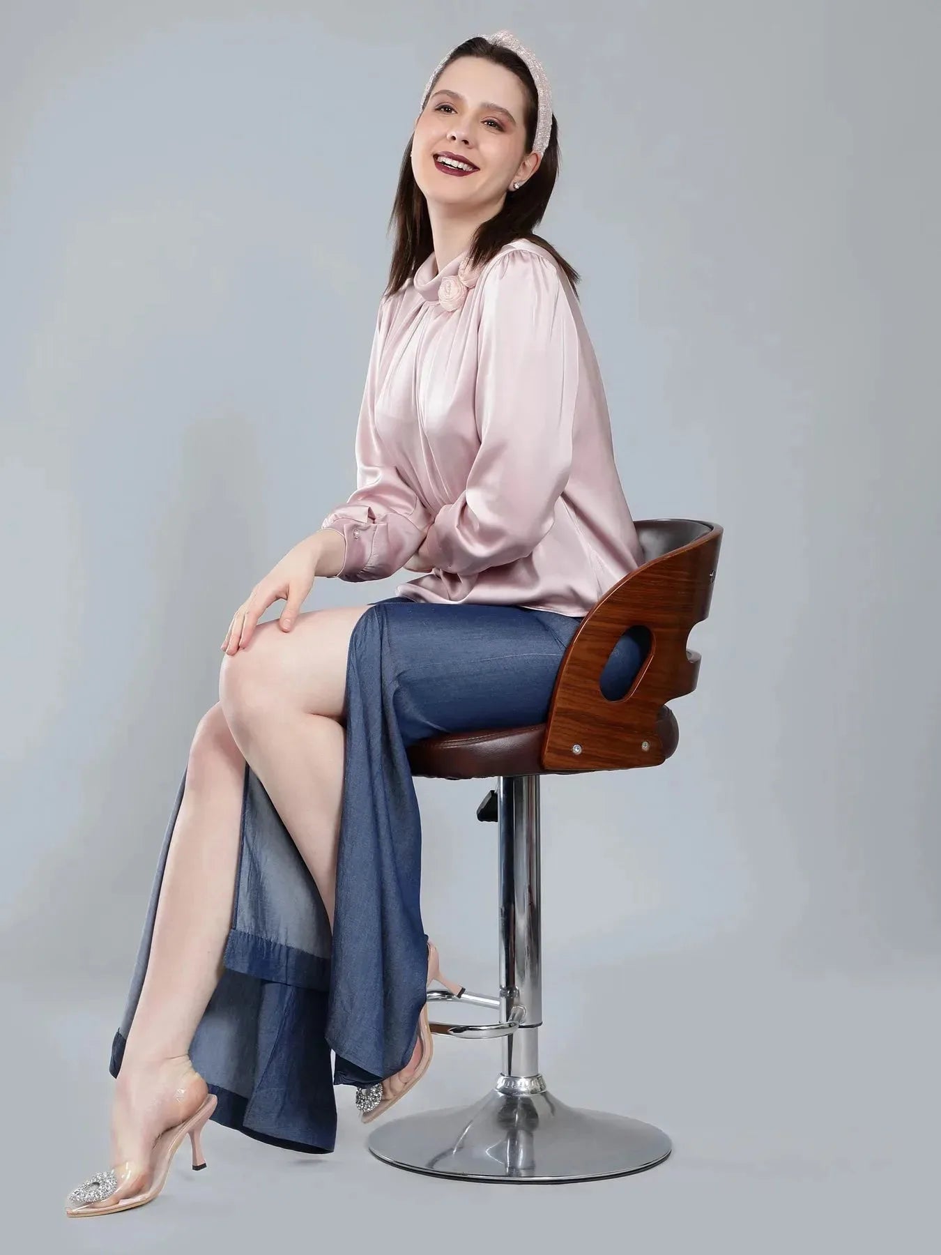 Mandarin Collar Blouse