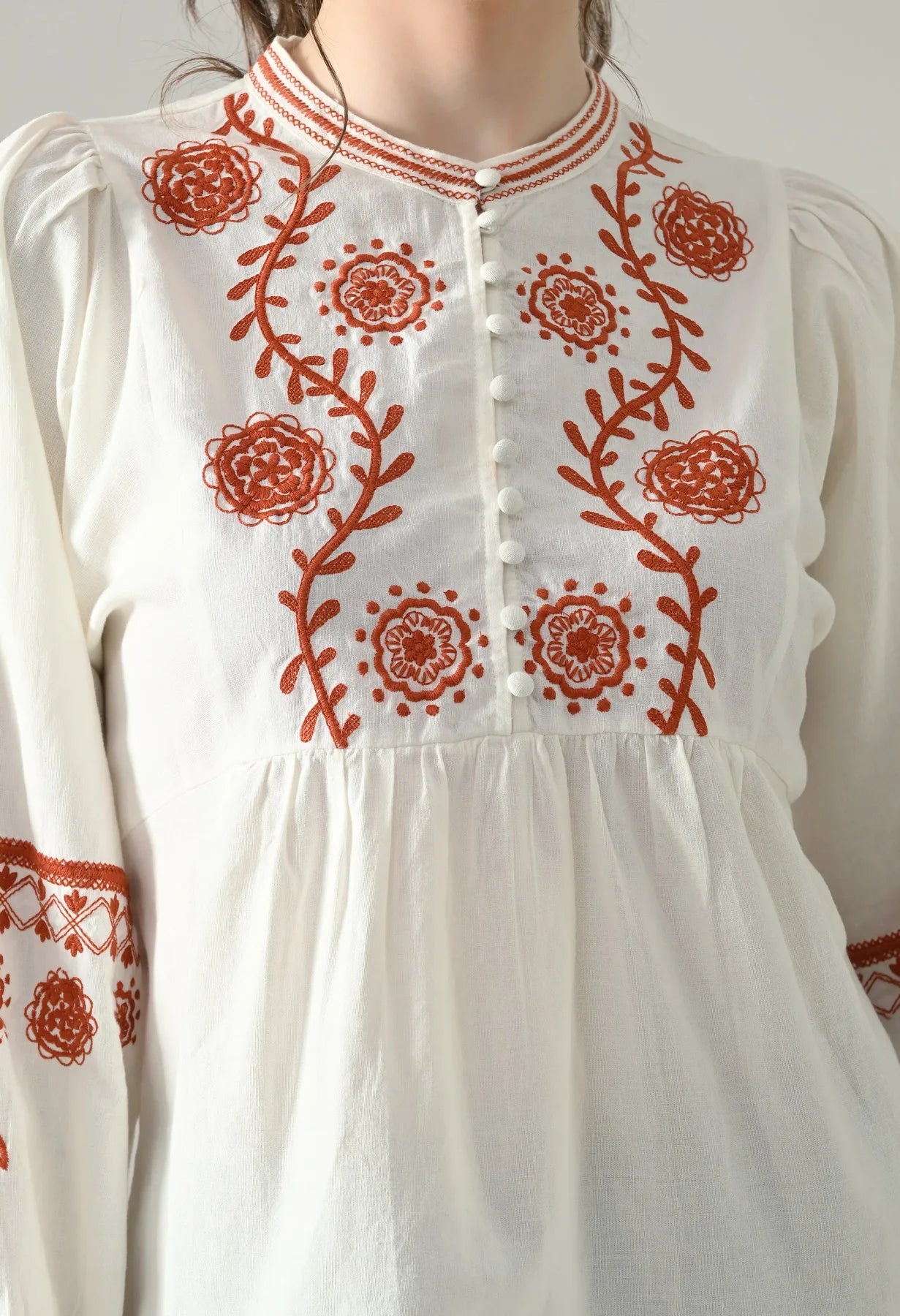 Embroidered Naira Blouse Top