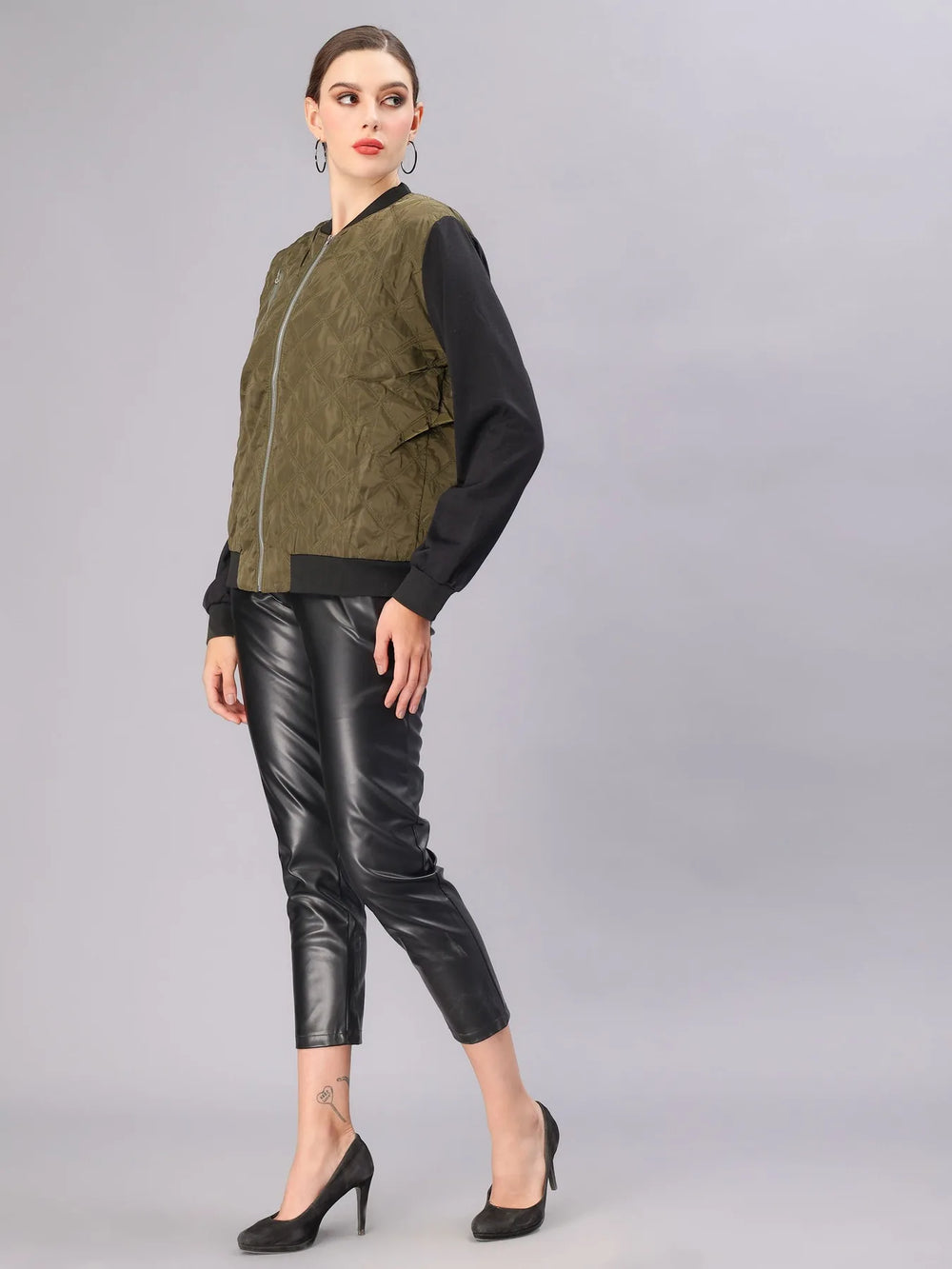 Zipper Bomber Jacket