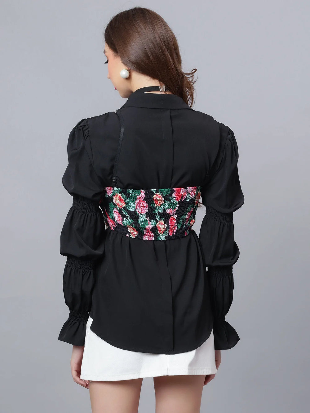 Floral Cami and Shirt Set