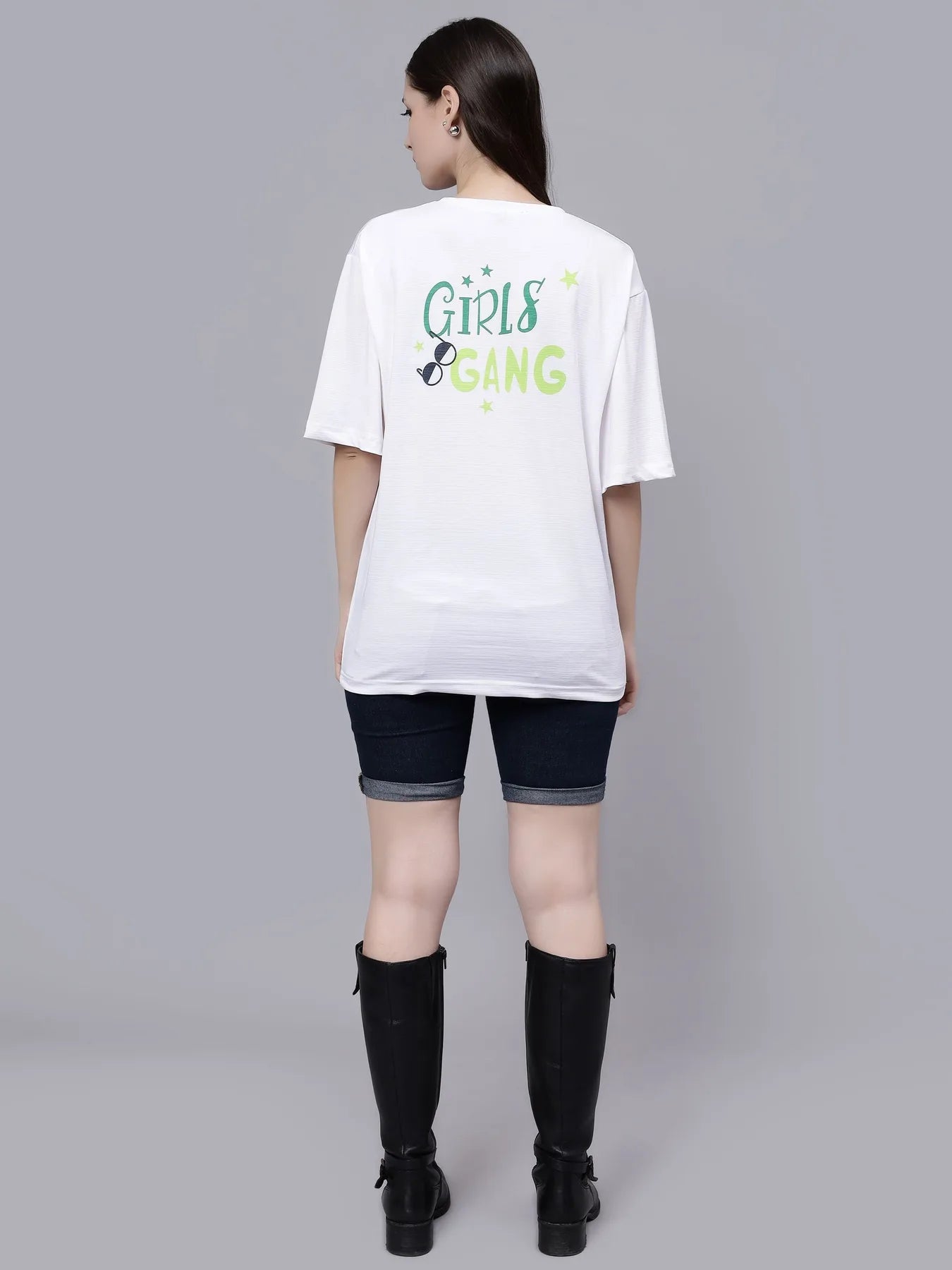Girl Gang Graphic Oversized T- Shirt
