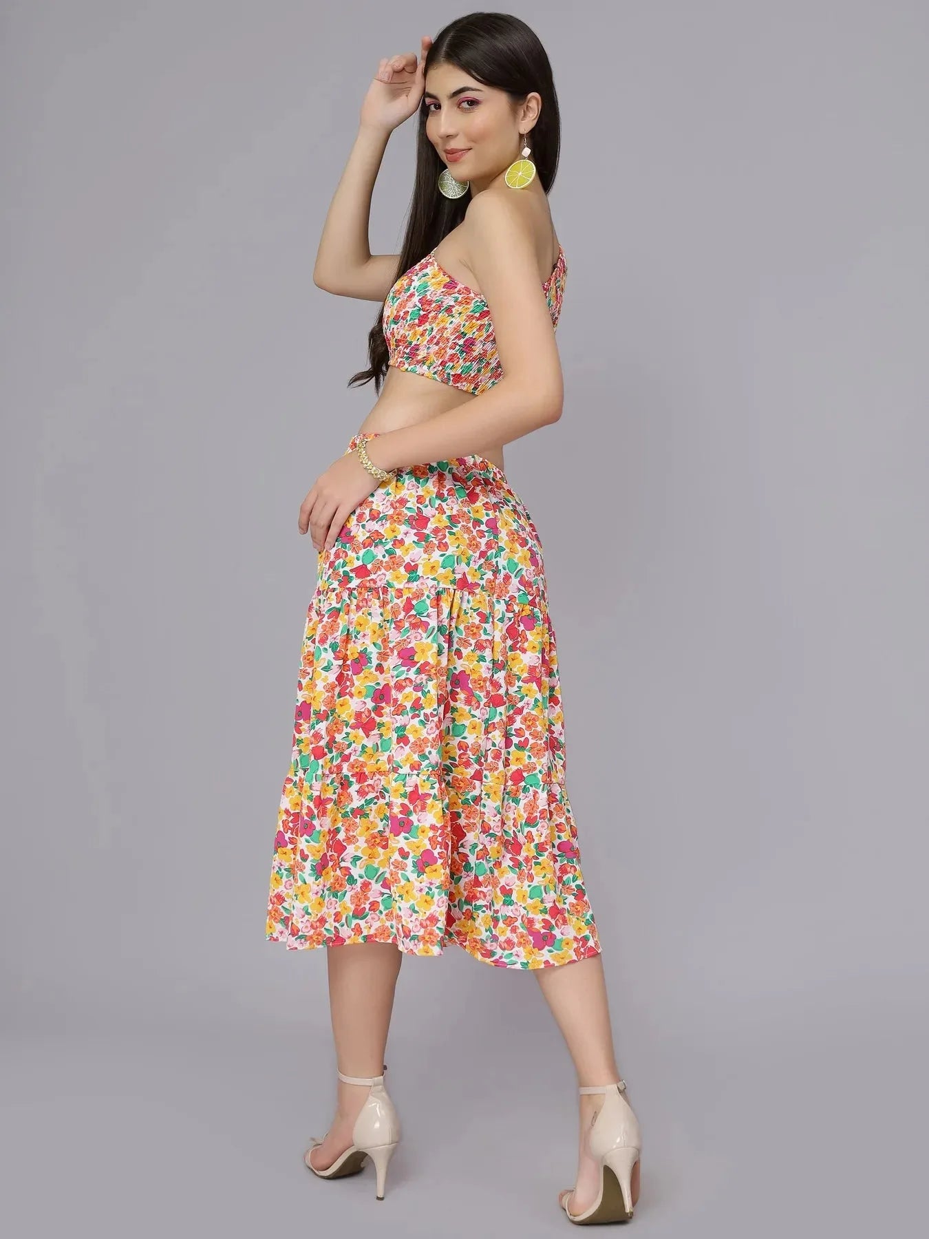 Spring Floral Two Piece Set