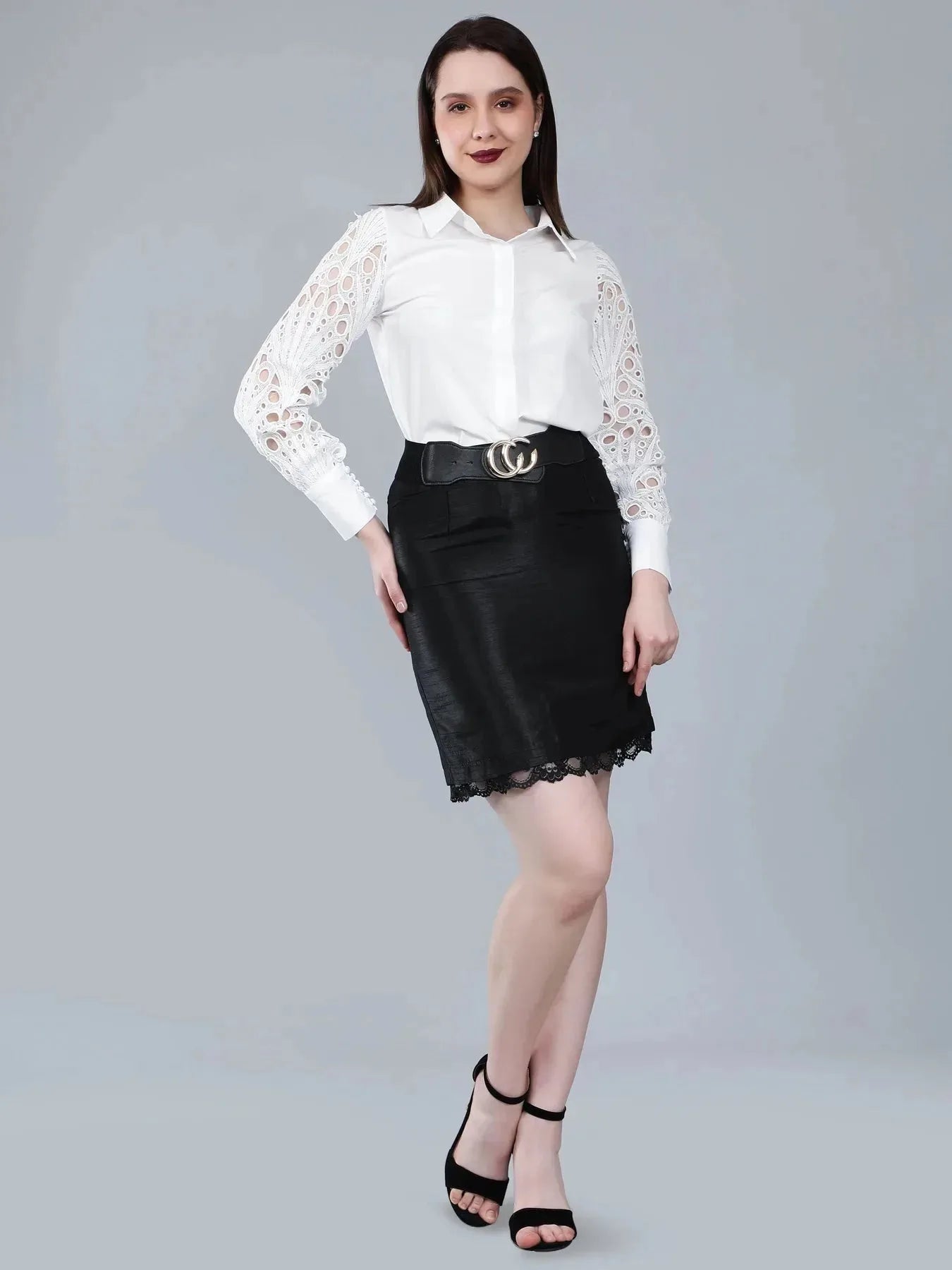 Lace Sleeves Shirt