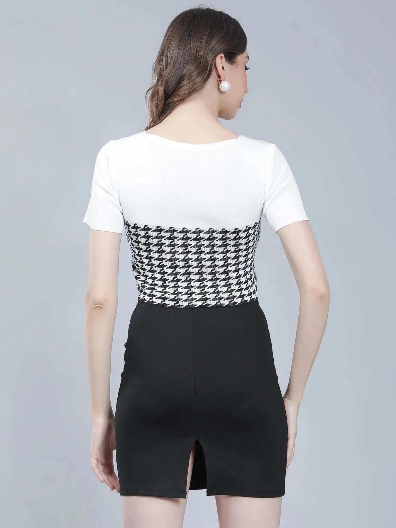 Herringbone Knitted Top