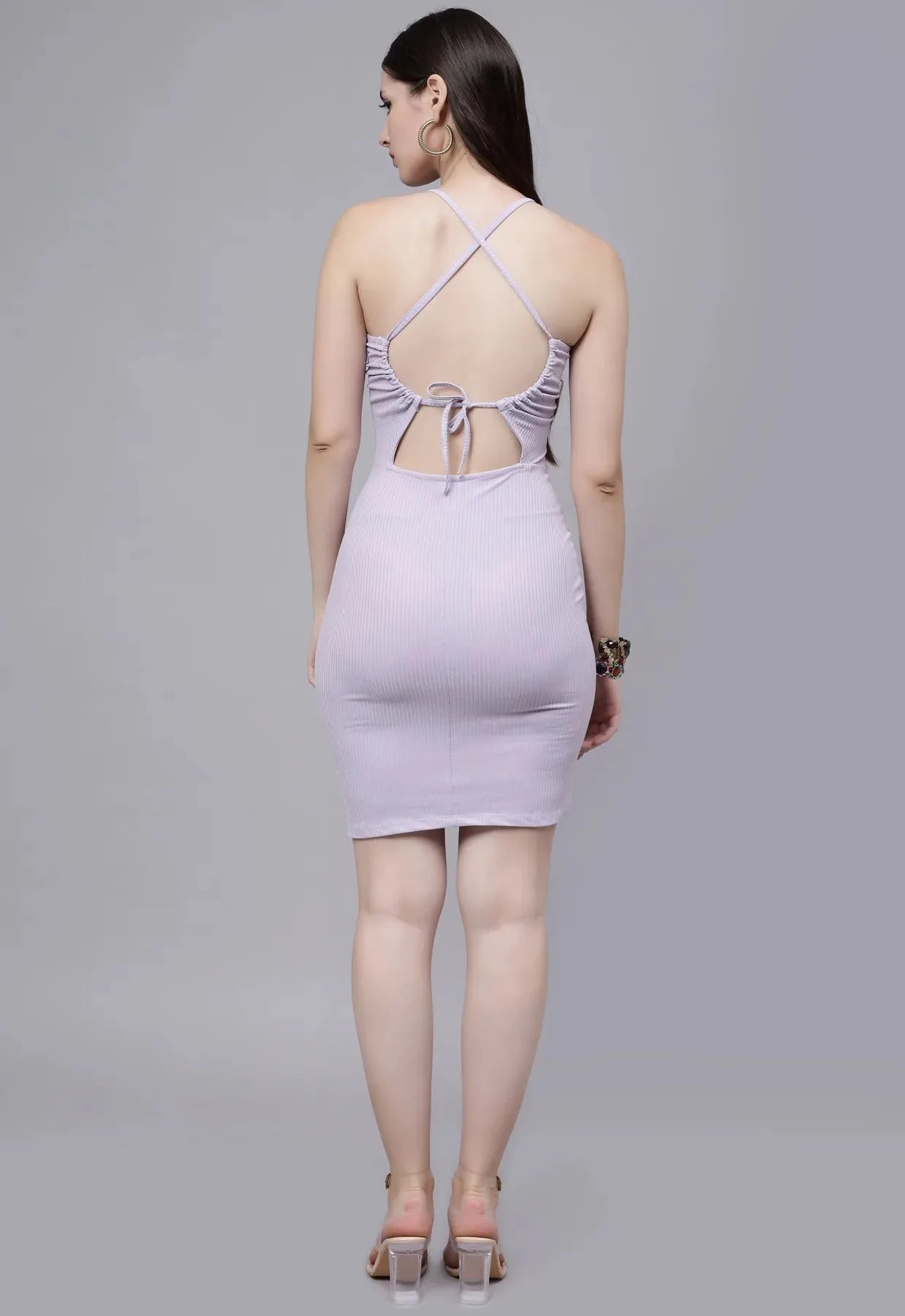 Sexy Bodycon Halter Short Dress
