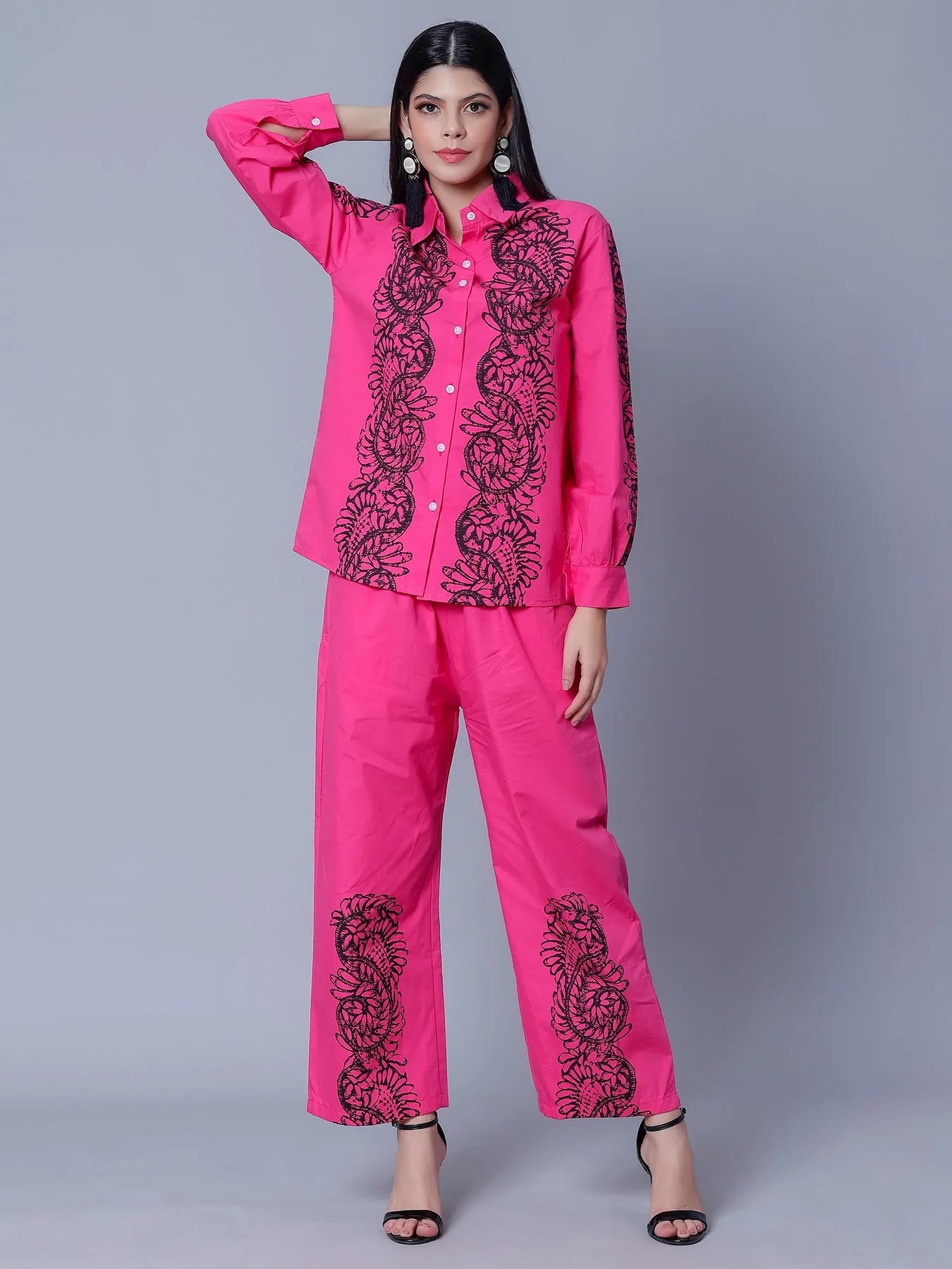 Elegant Printed Two-Piece Set