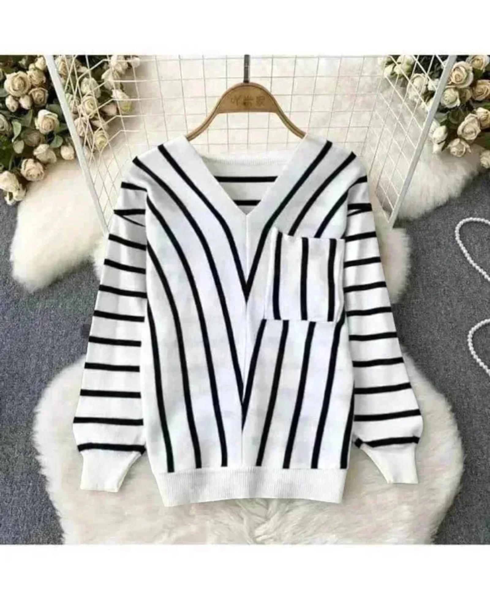 Striped Knitted Pullover
