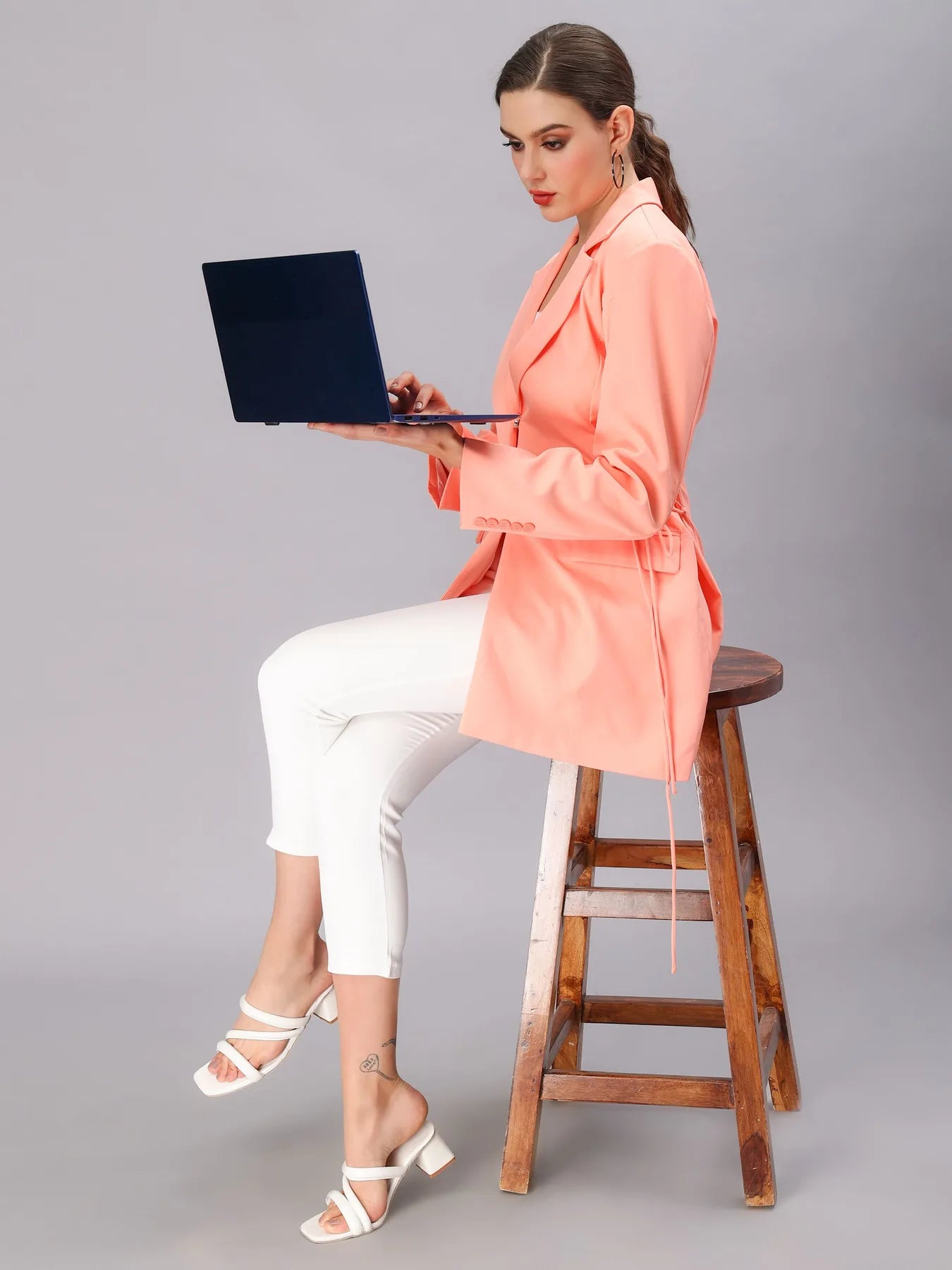 Criss-Cross Oversized Blazer