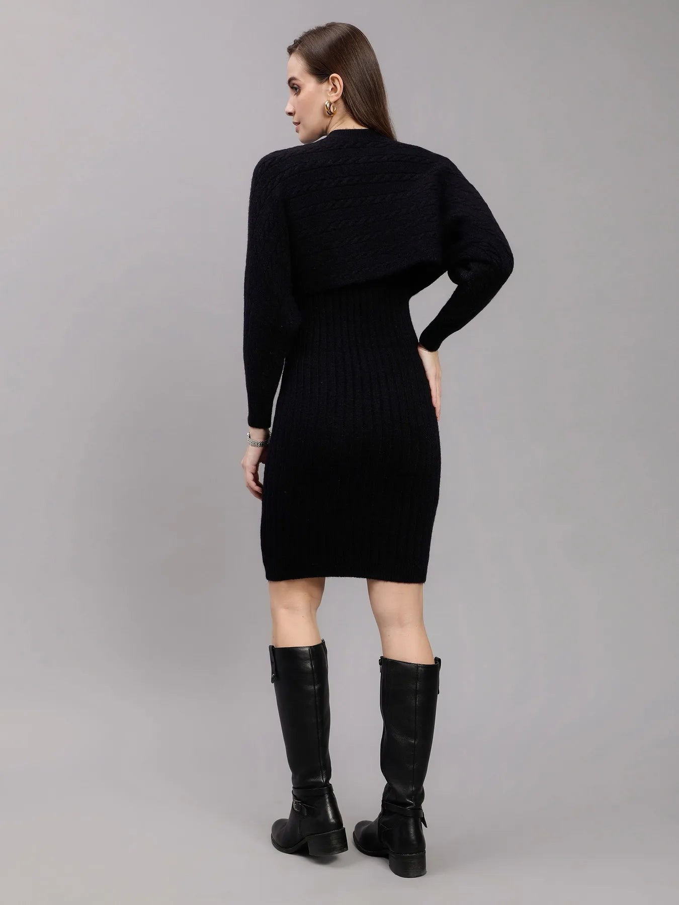 Knitted Two Piece Dress Set