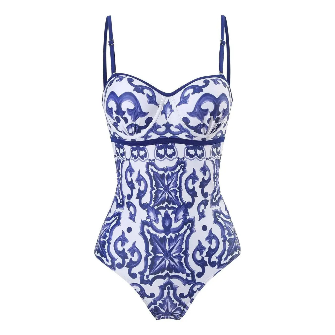 Printed Monokini With Sarong