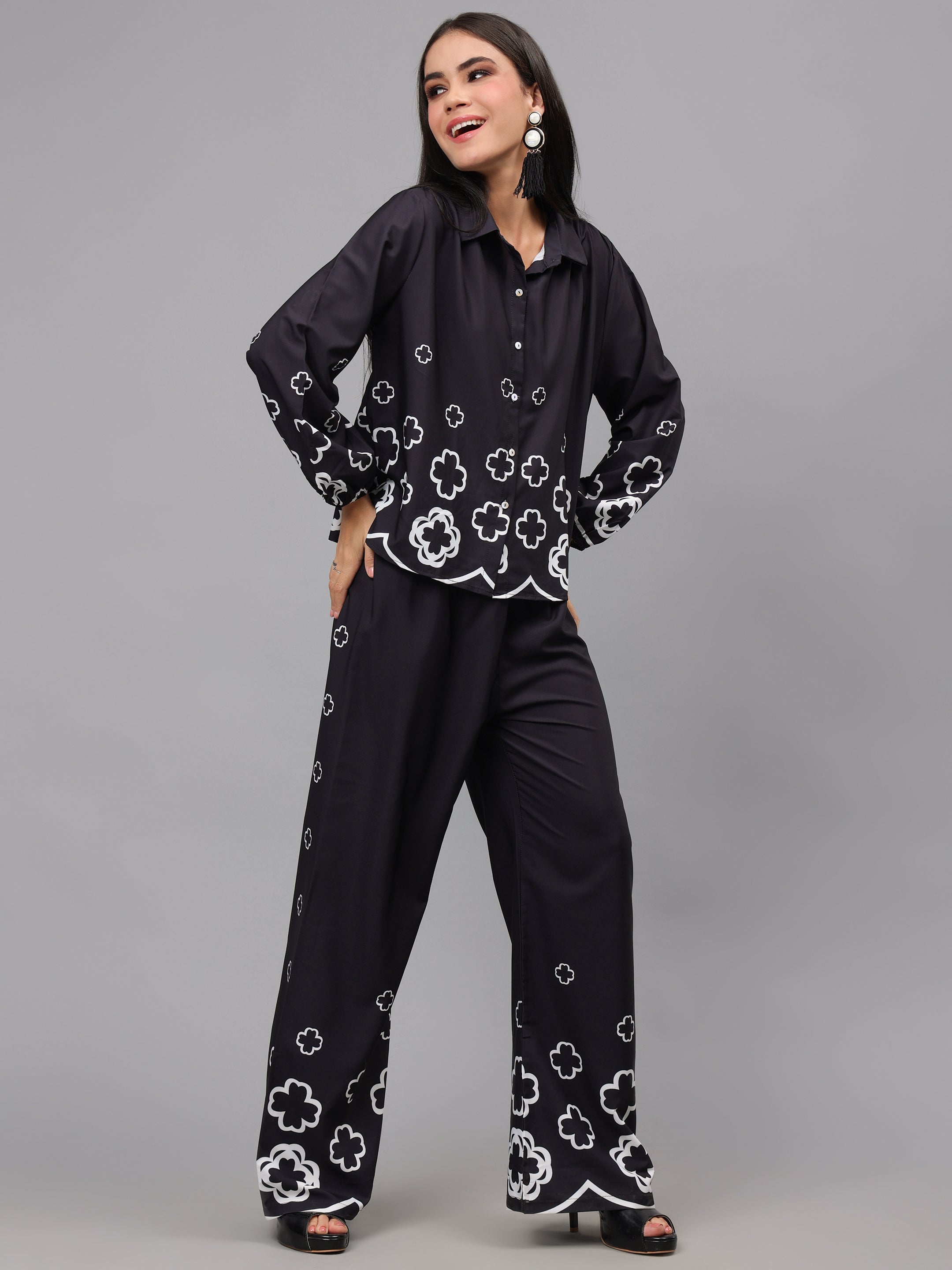 Floral Printed Two Piece Set