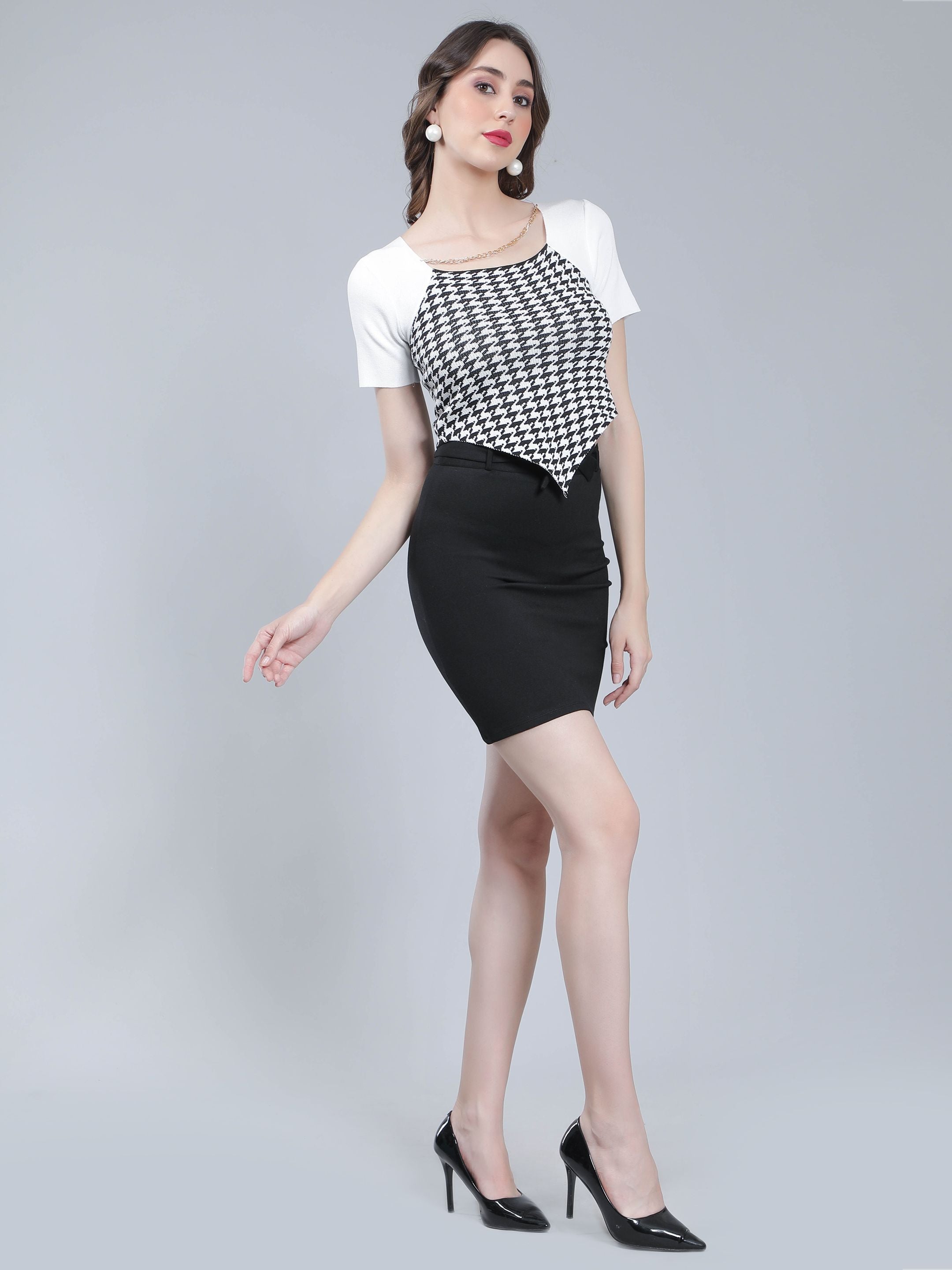 Herringbone Knitted Top