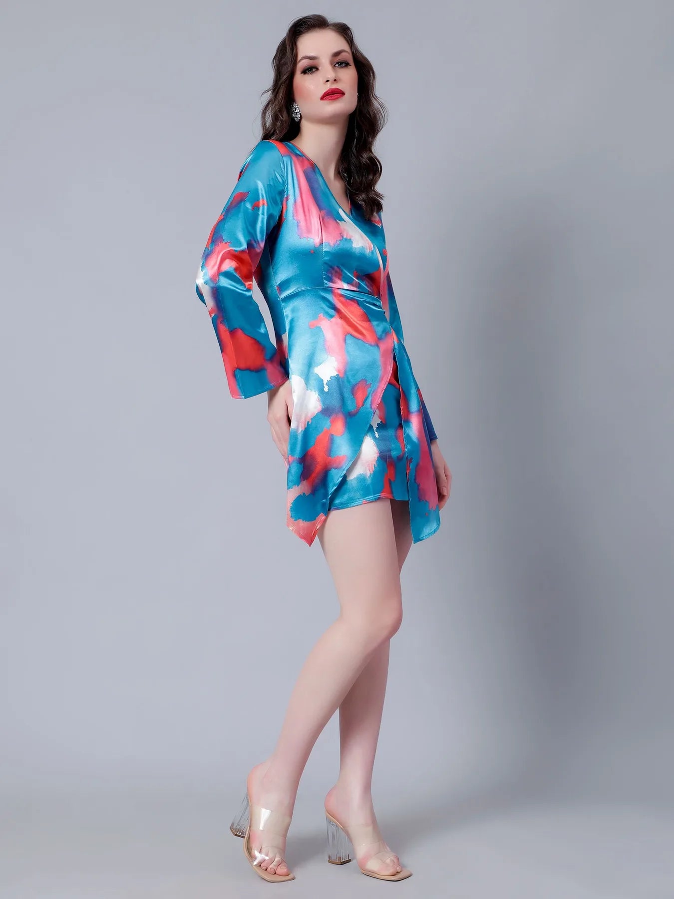 Hot Splash Satin Dress