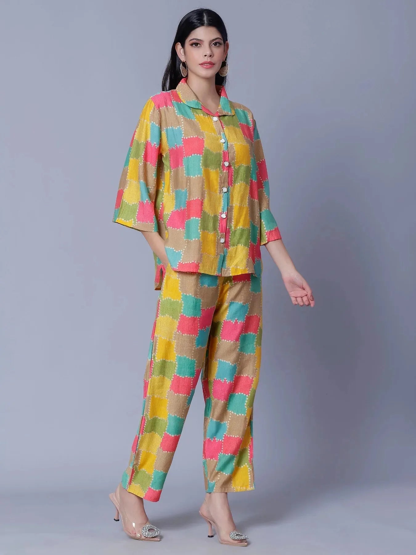 Multicolor Two-Piece Set