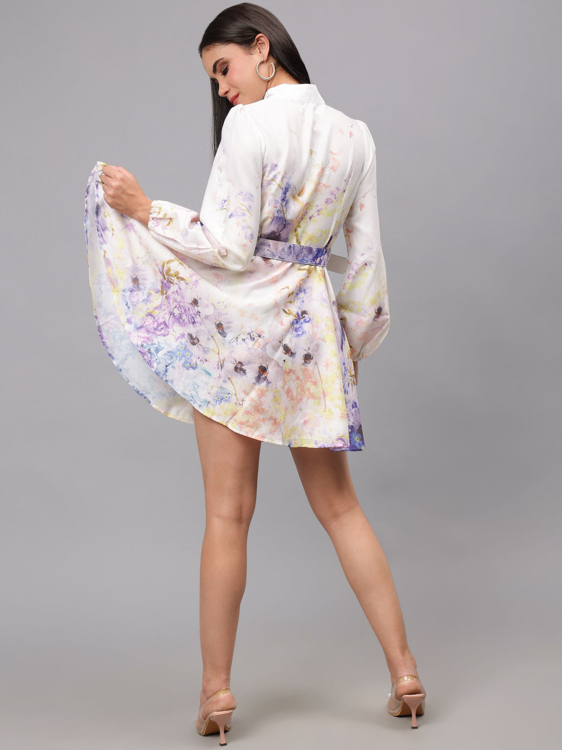 Floral Print Short Dress