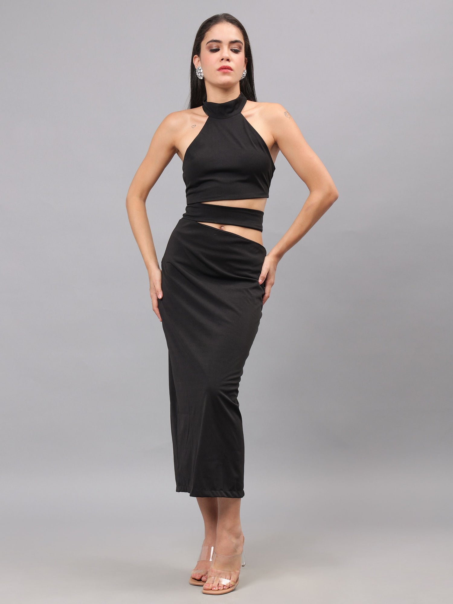 Cut Out Fitted Dress