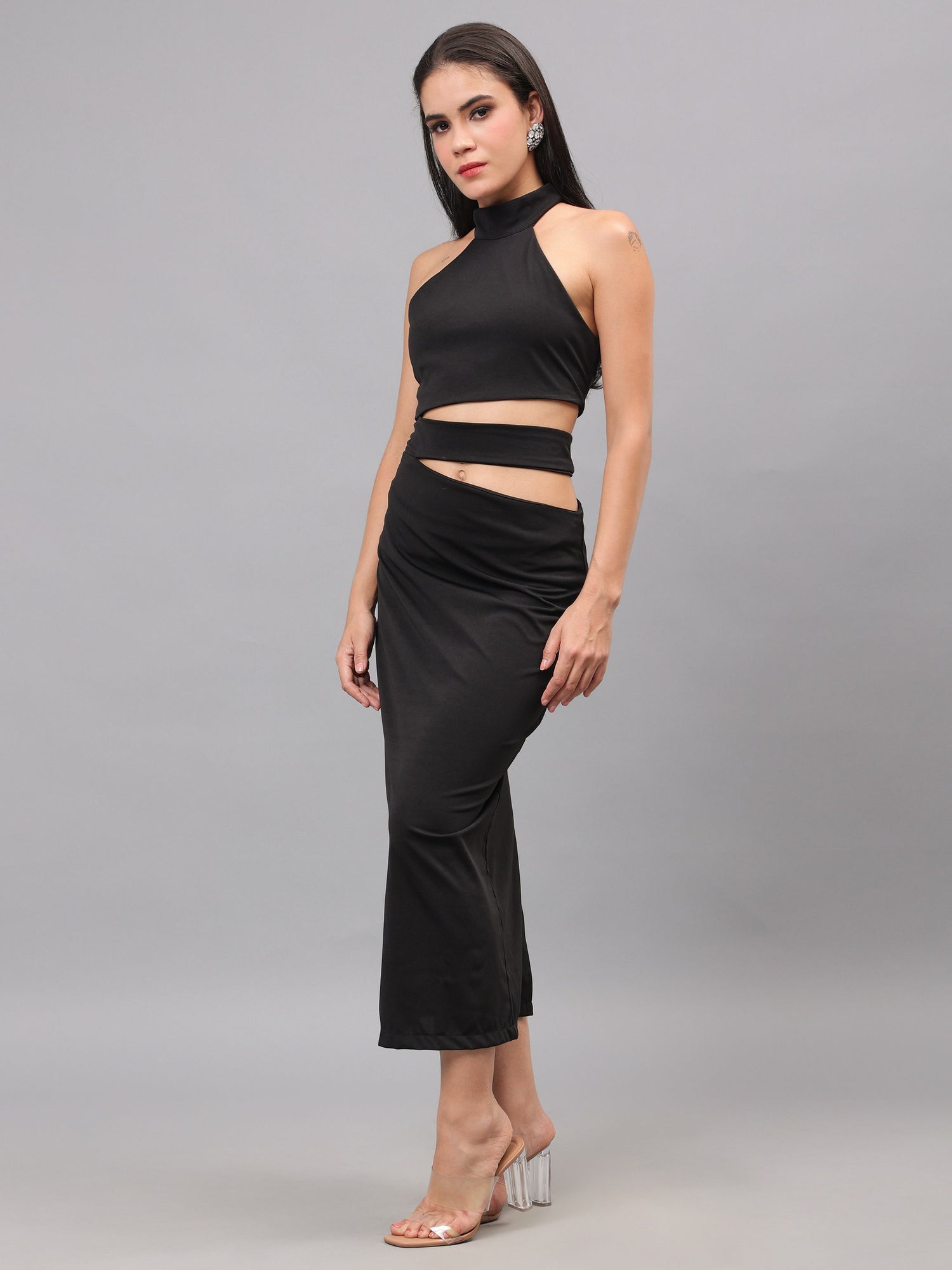 Cut Out Fitted Dress