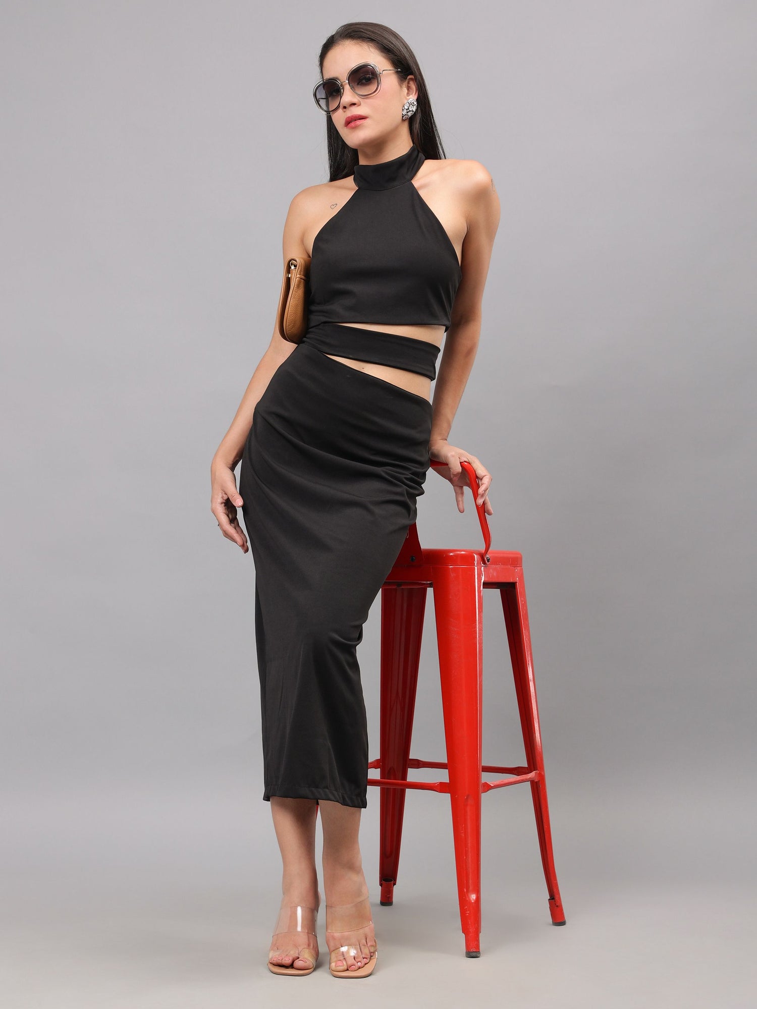 Cut Out Fitted Dress