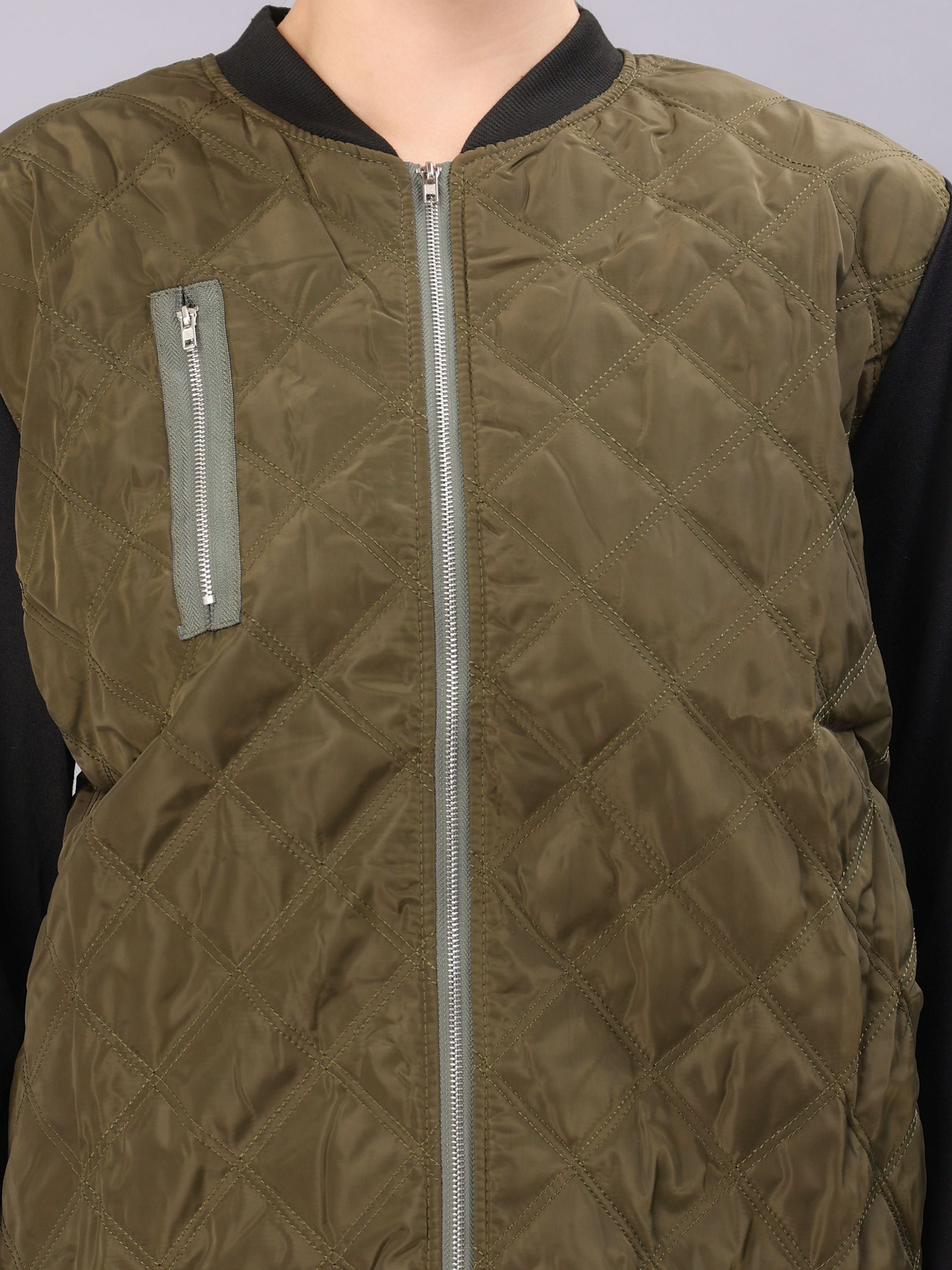 Zipper Bomber Jacket