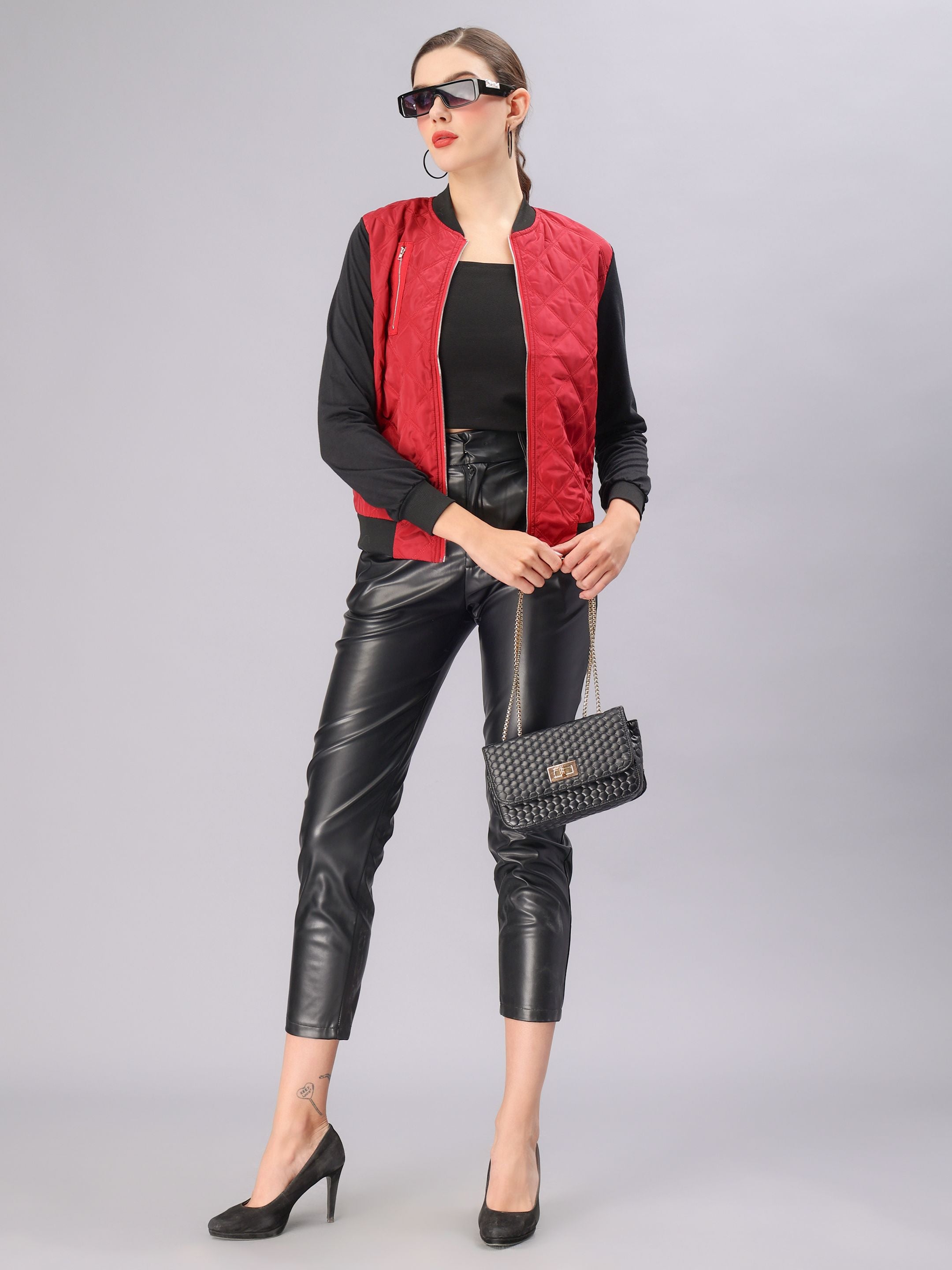 Zipper Bomber Jacket