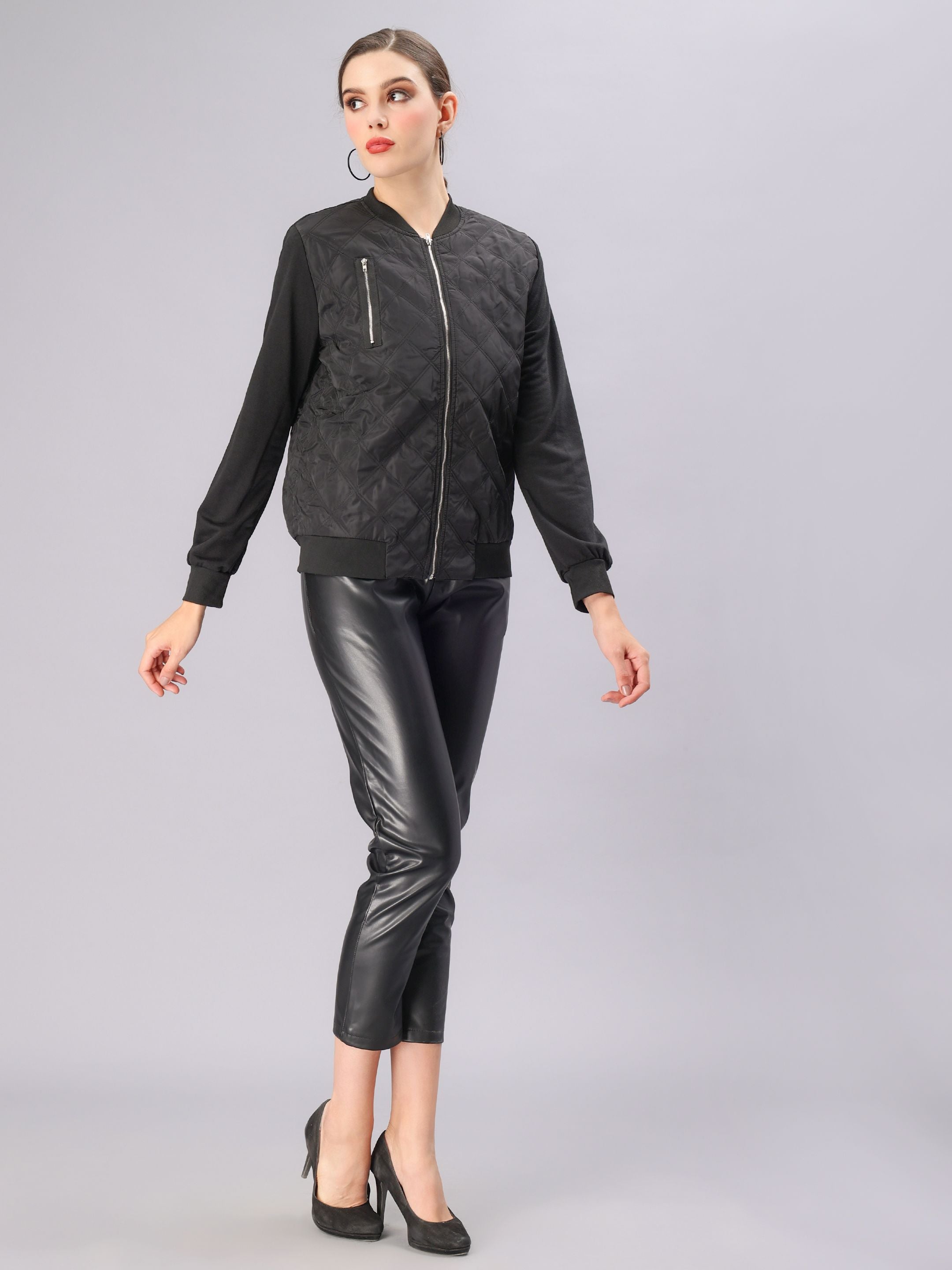 Zipper Bomber Jacket