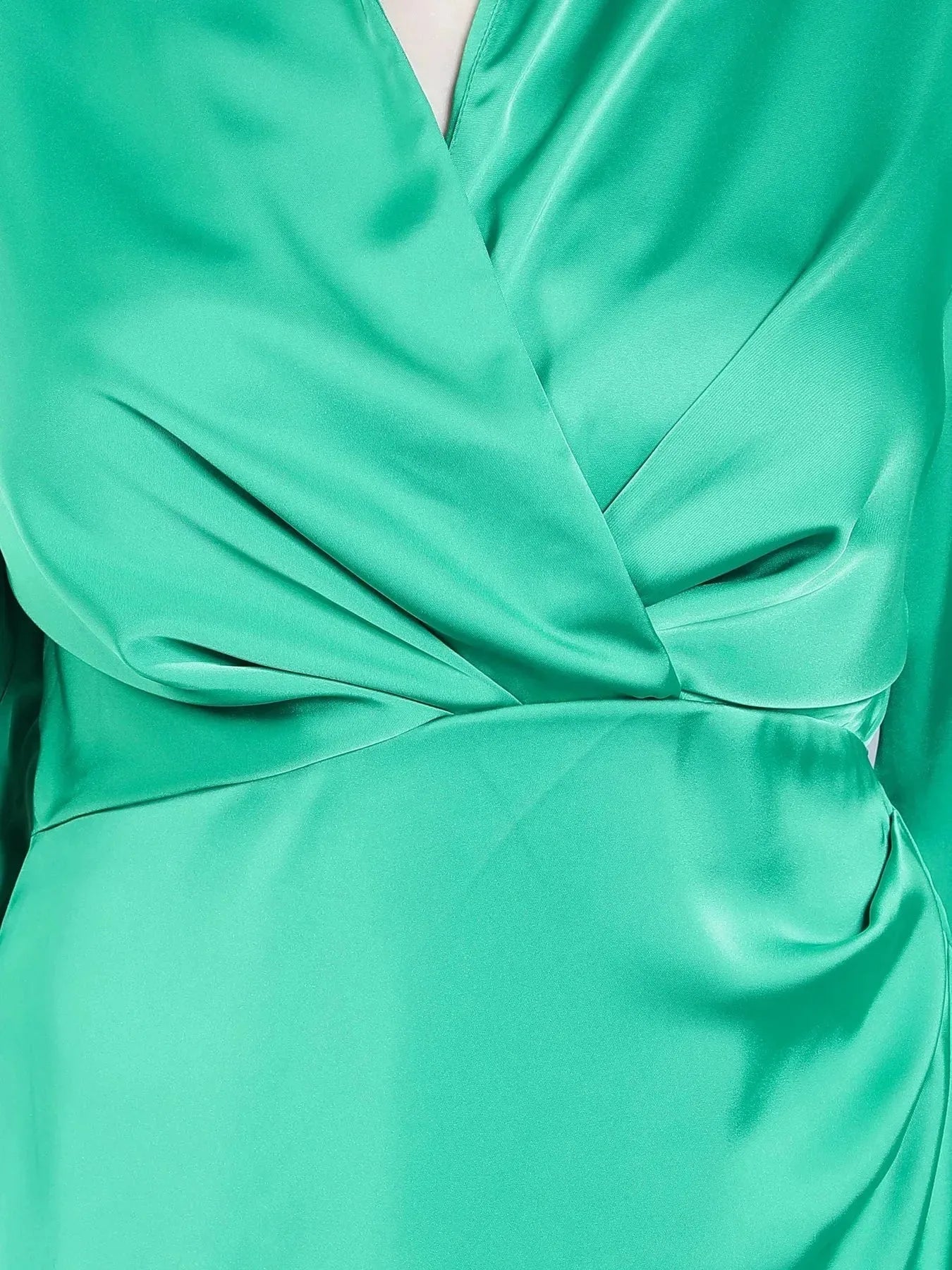 Satin Wrap Short Dress