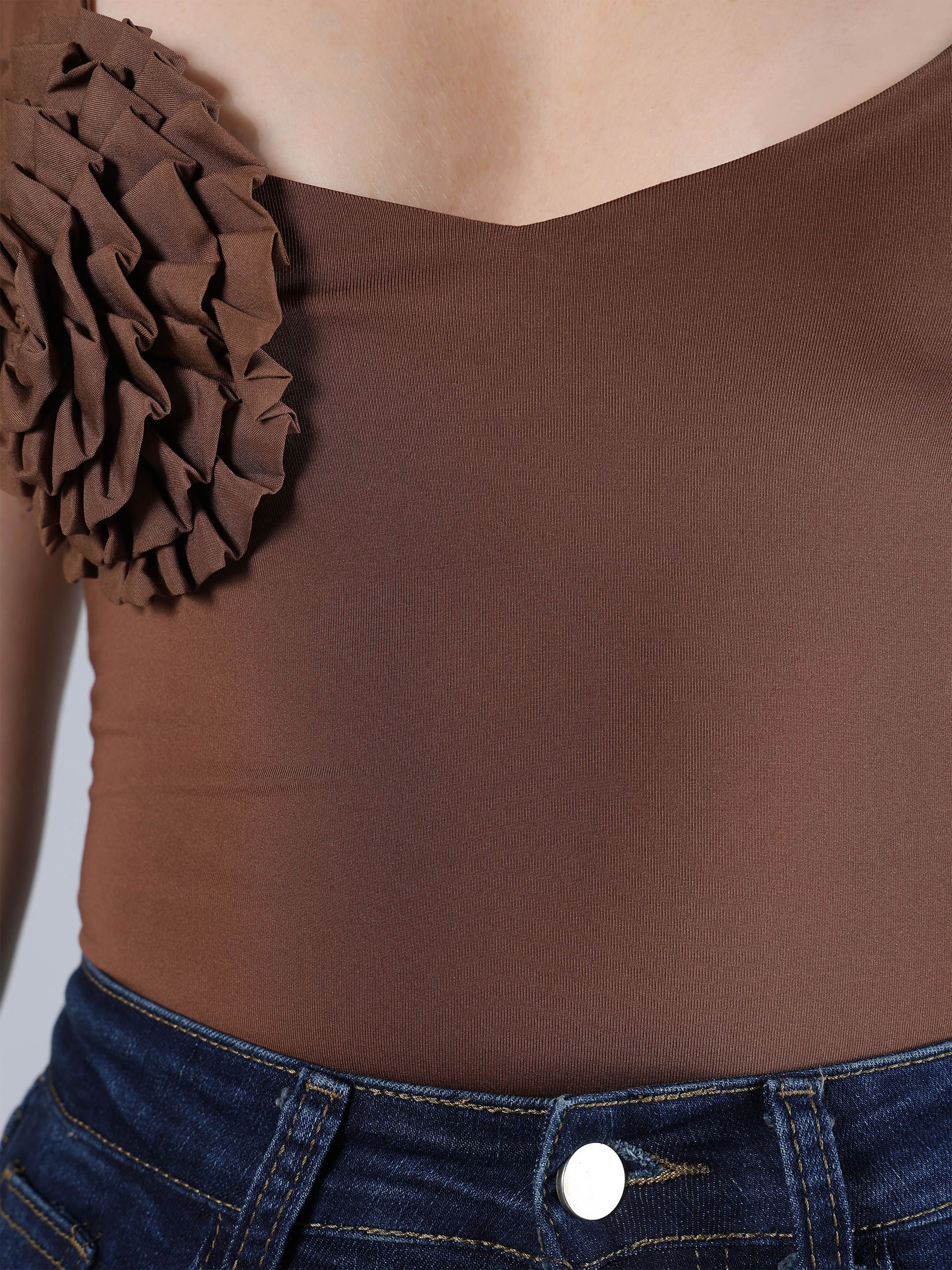 Flower Accent Bodysuit