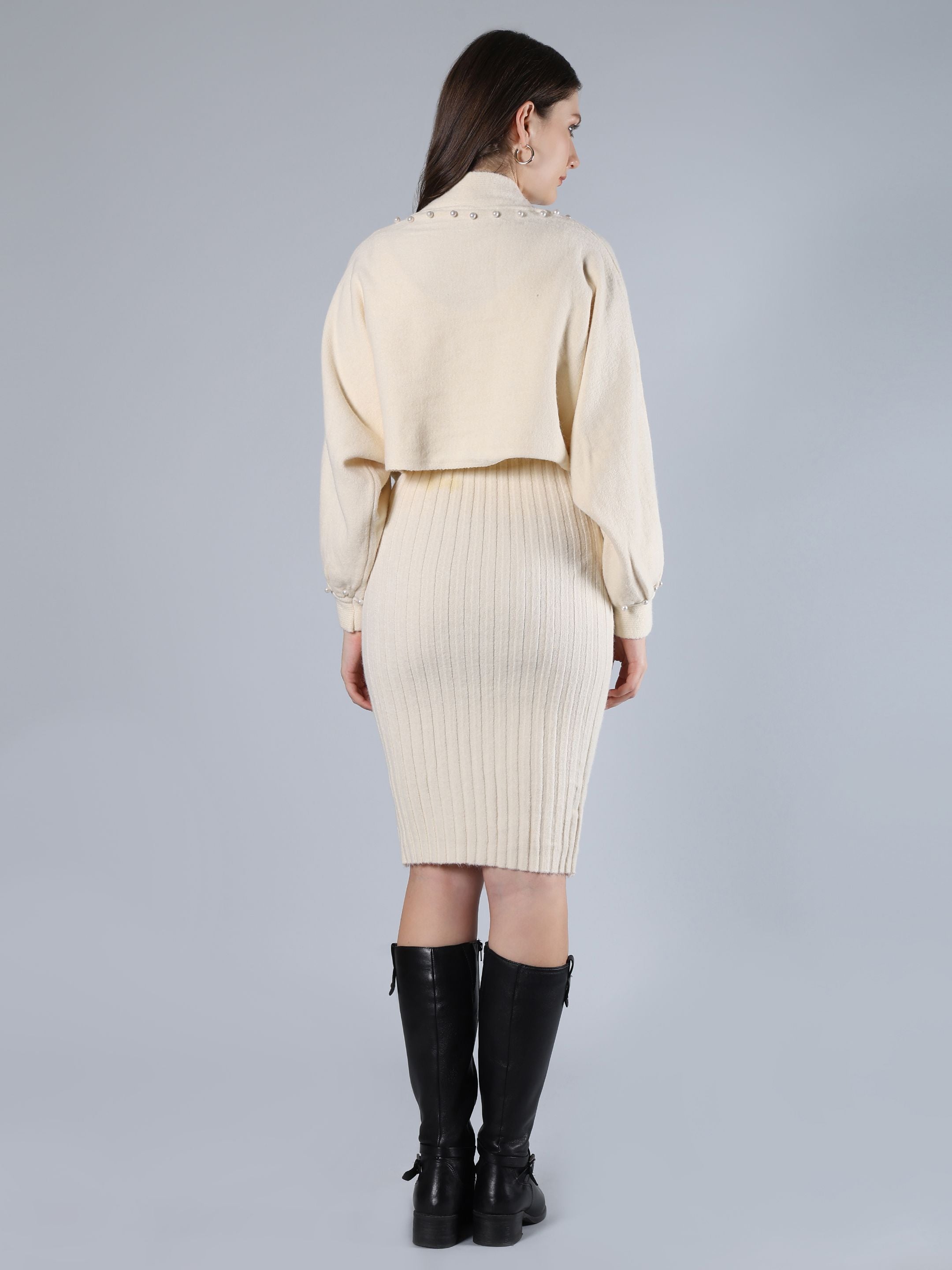 Knitted Two Piece Dress Set