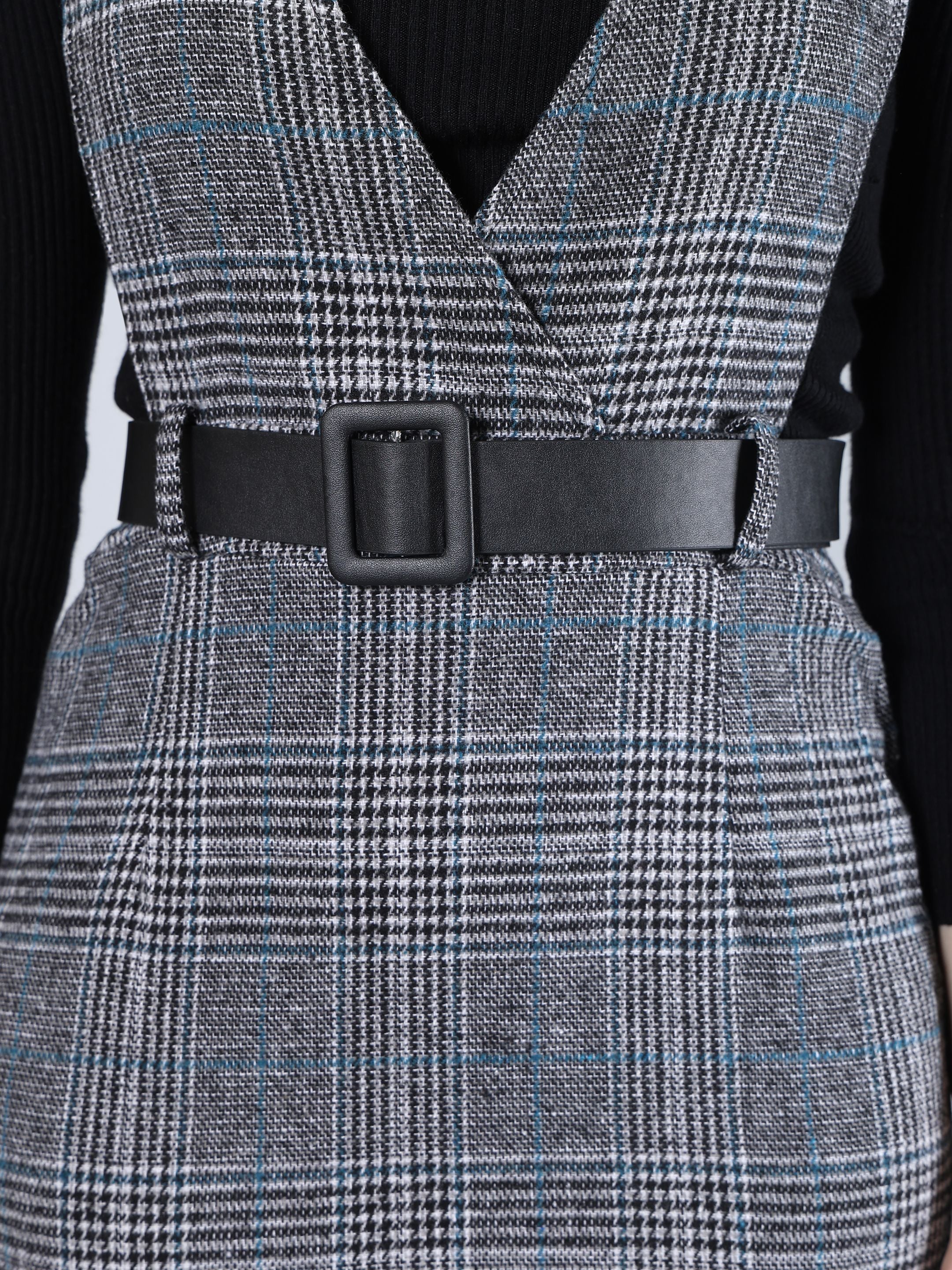 Plaid Winter Midi Dress