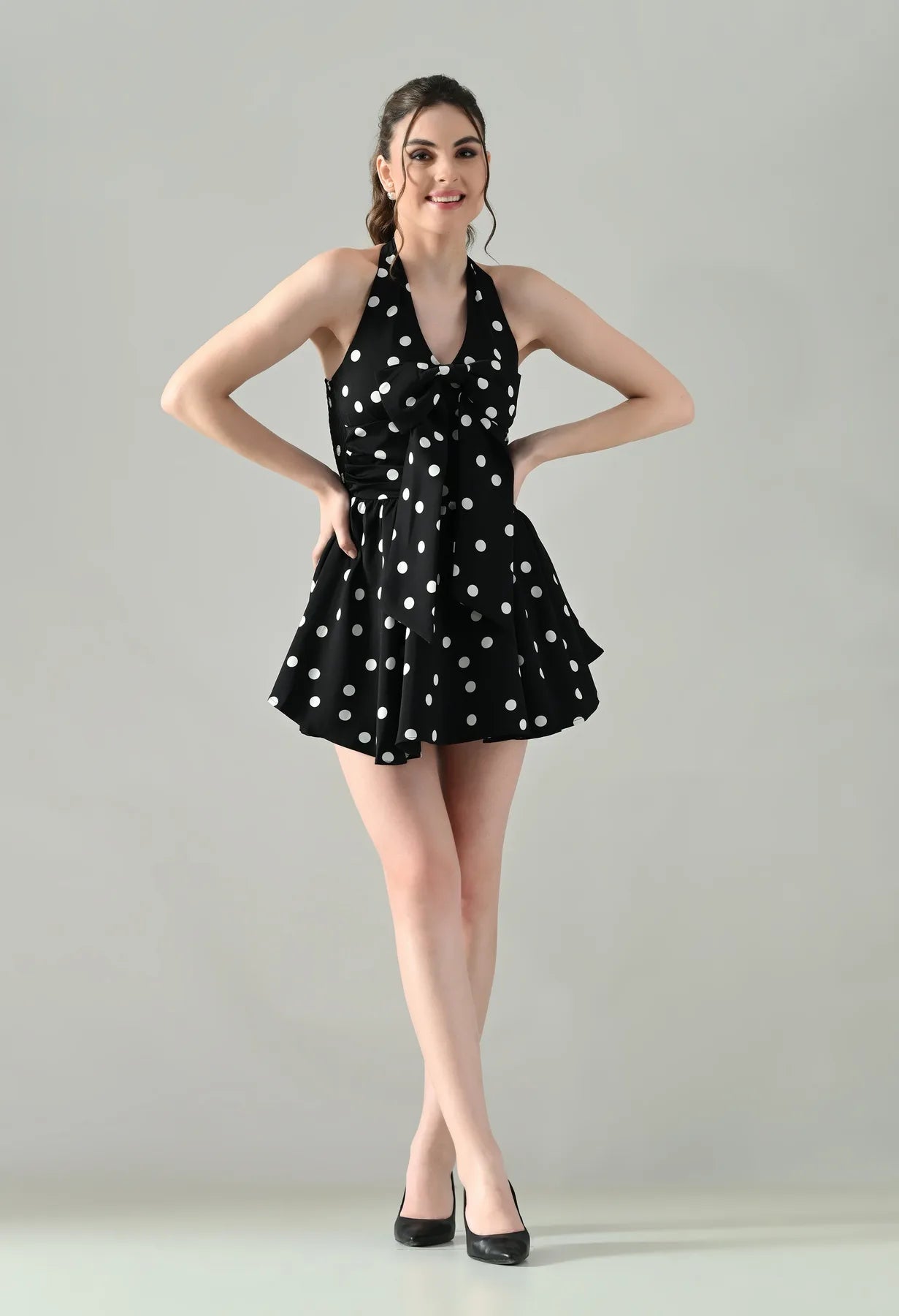 Polka Charm Pinafore Set