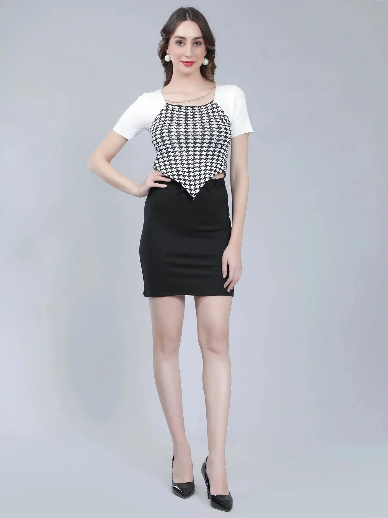 Herringbone Knitted Top