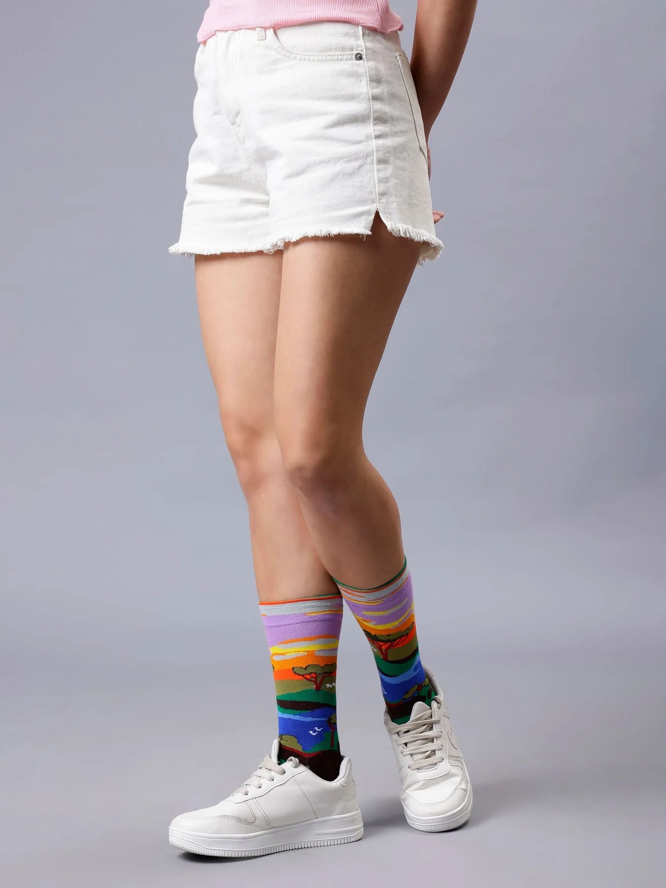 Cotton Printed Socks