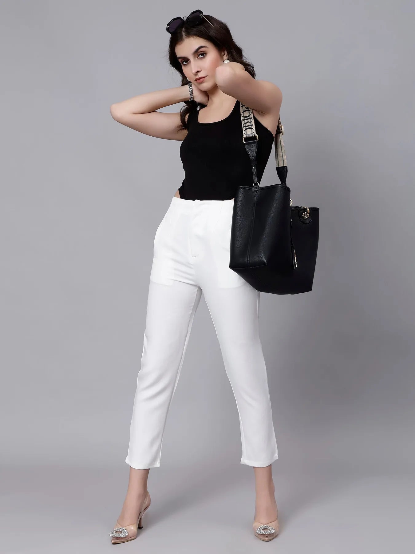 Black Ribbed High Cutout Bodysuit