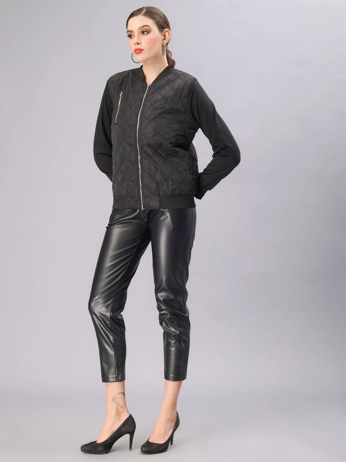 Zipper Bomber Jacket